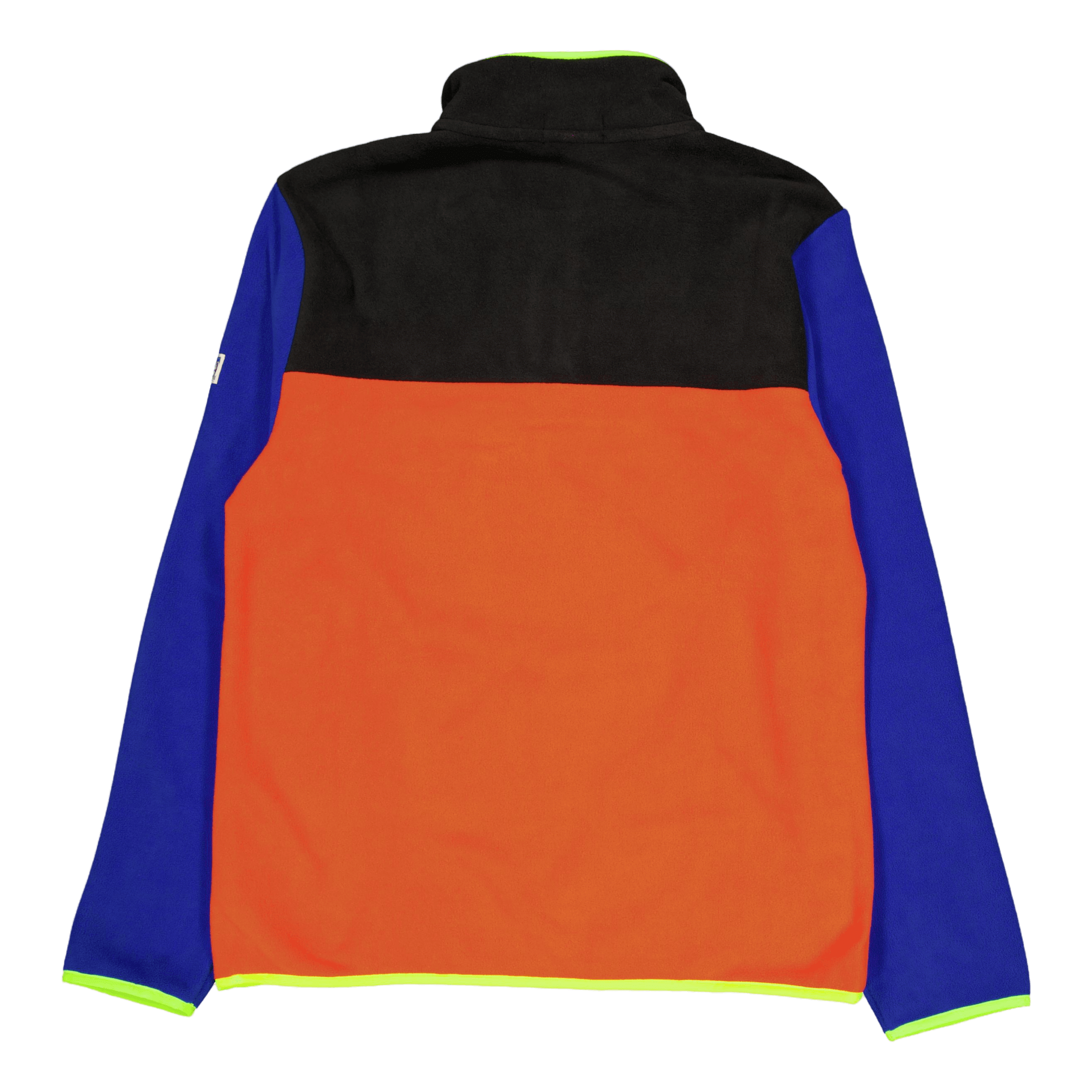 Polo Ralph Lauren Color - Blocked Brushed Fleece Pullover Elite Orange Multi