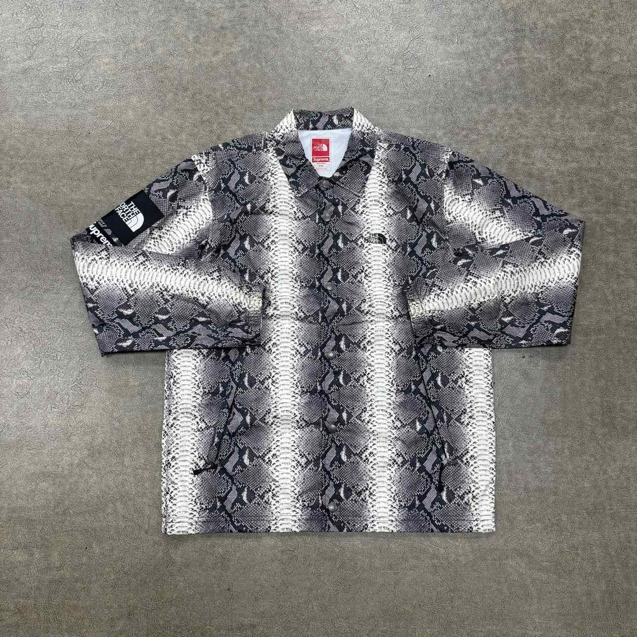 Supreme Coach Jacket SNAKESKIN Grey New Size M