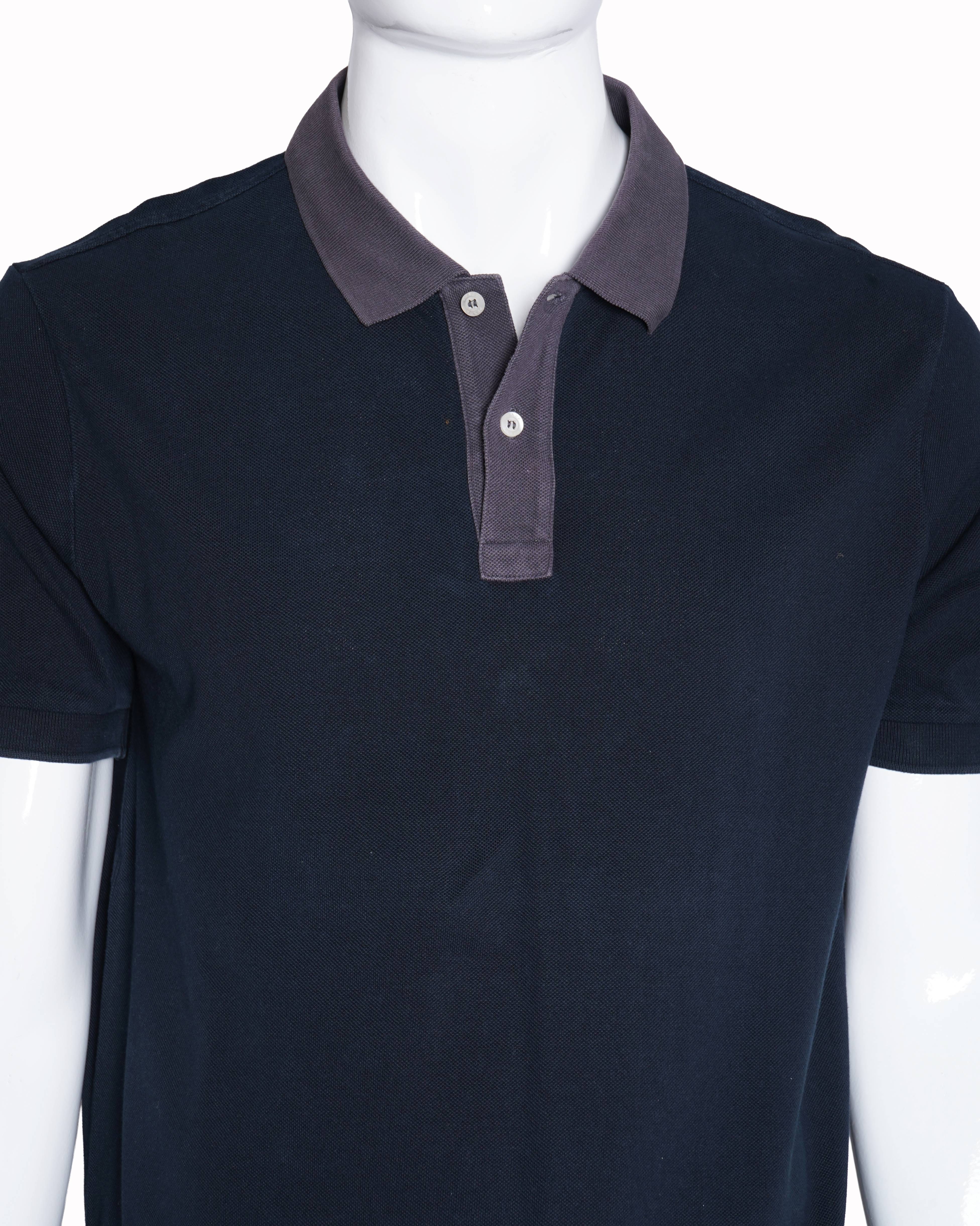 Prada deep blue polo T - shirt