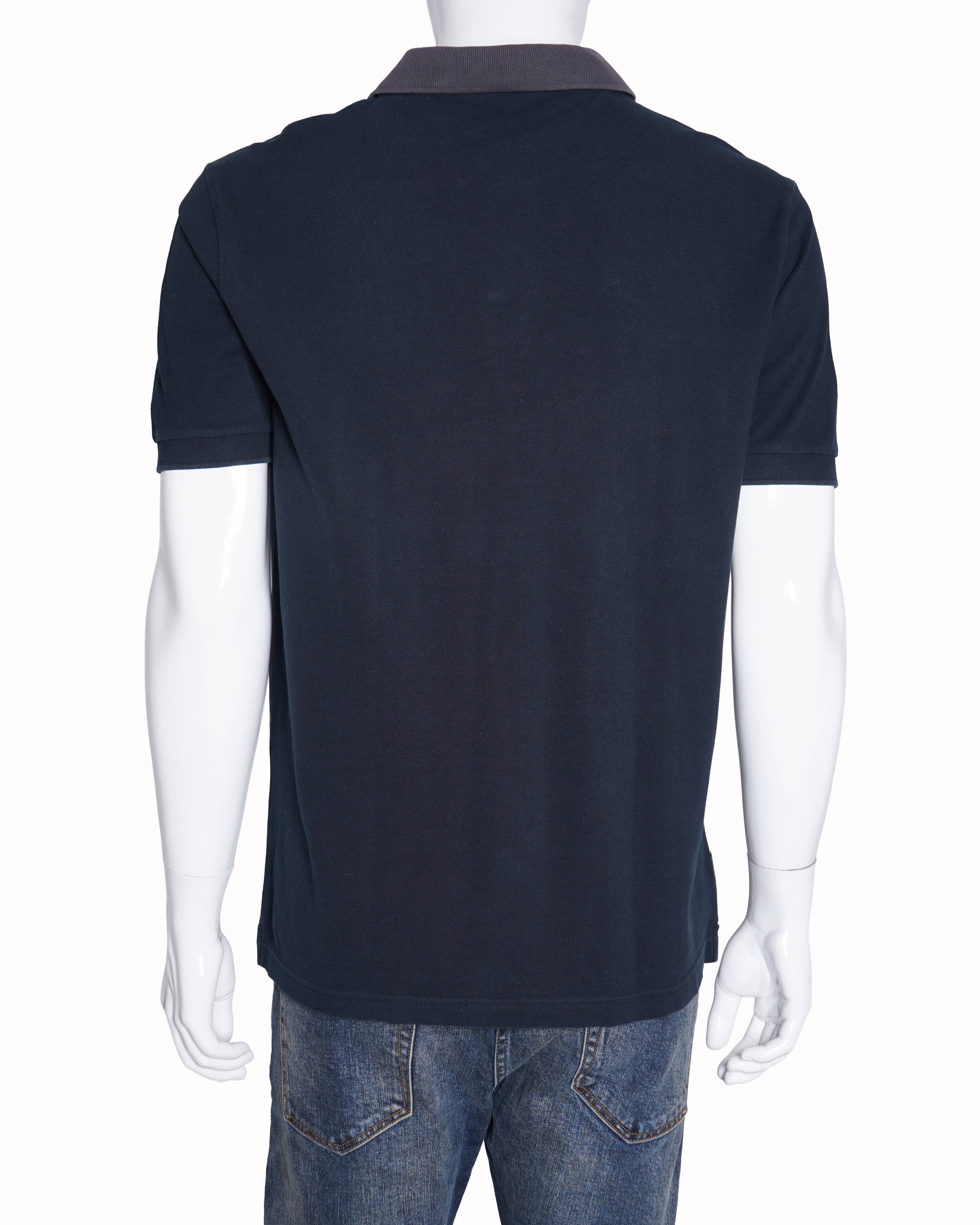 Prada deep blue polo T - shirt
