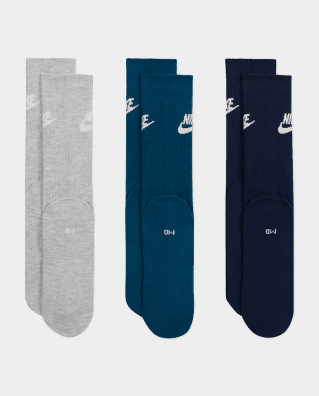 Nike - Everyday Essential Crew Socks - Blues/Grey