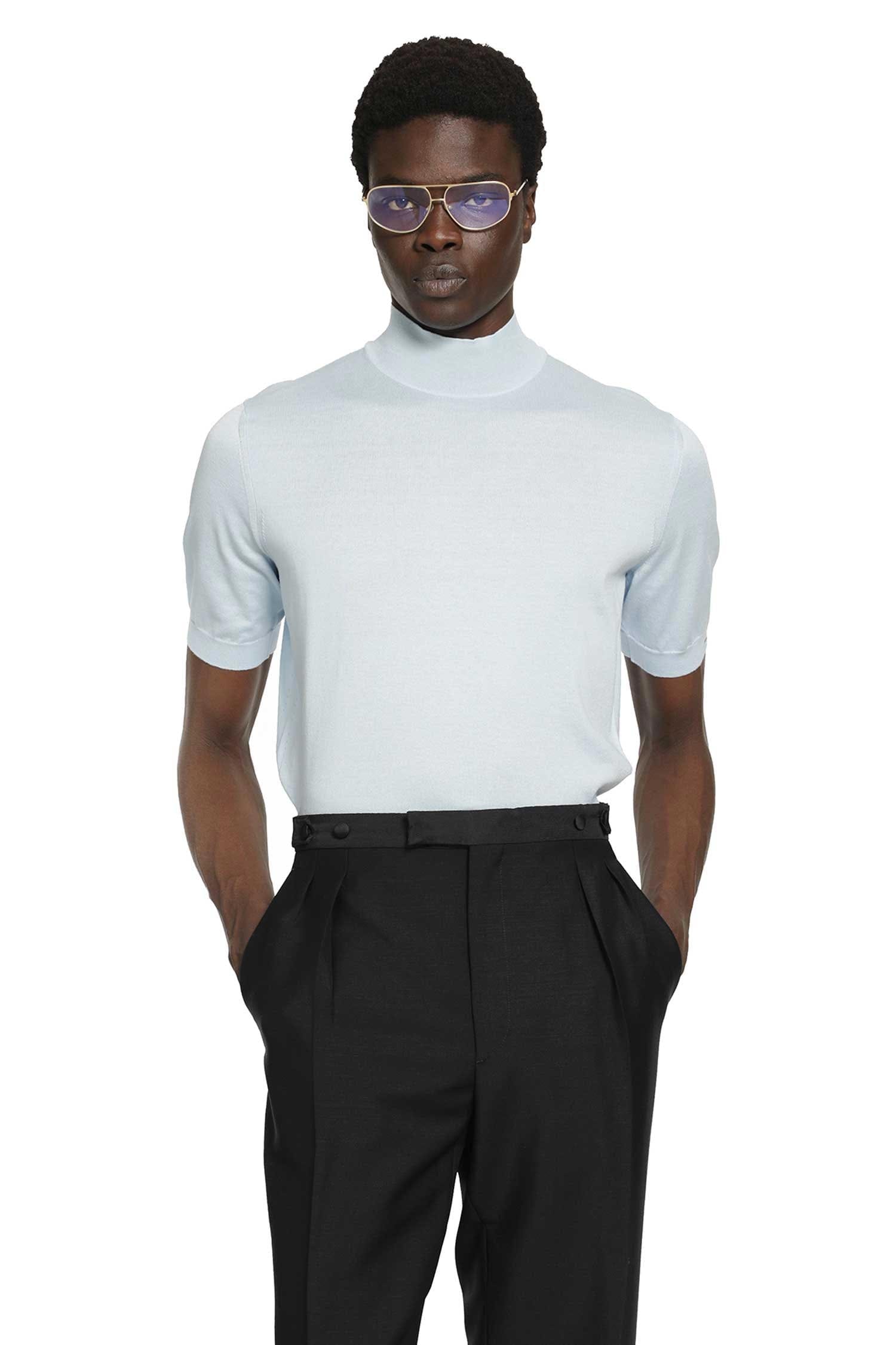 Prada Short Sleeve Cotton Sweater