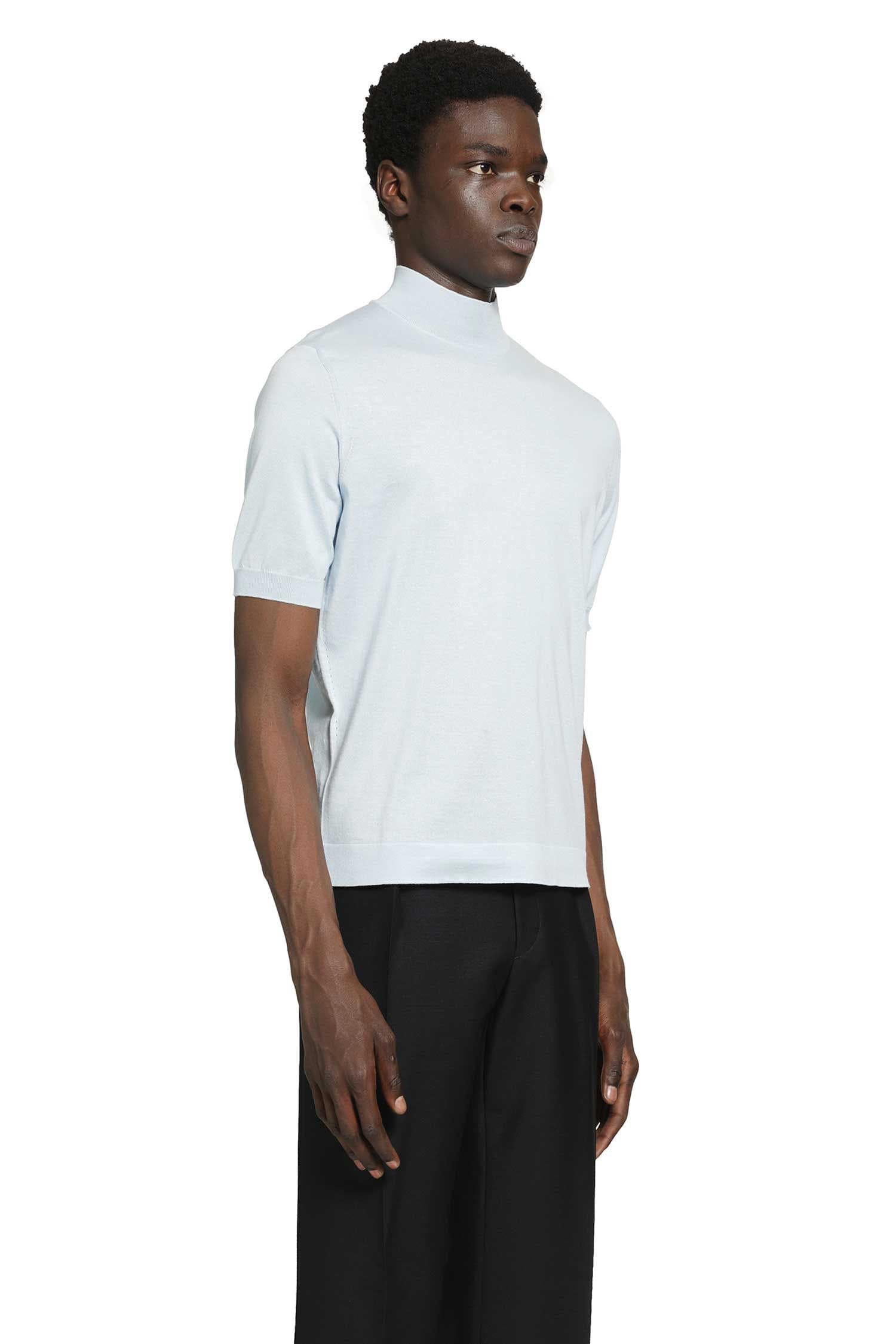 Prada Short Sleeve Cotton Sweater