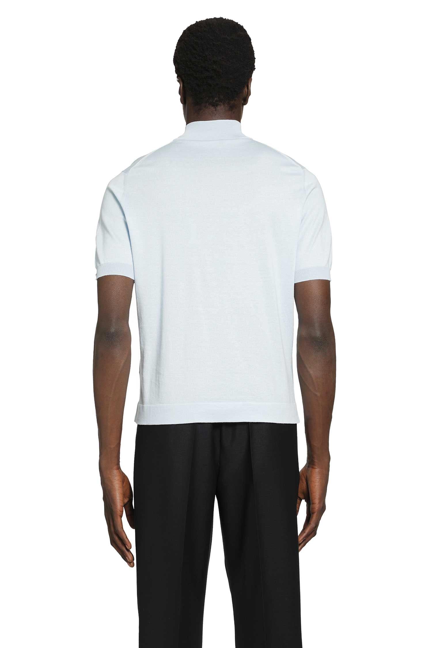 Prada Short Sleeve Cotton Sweater