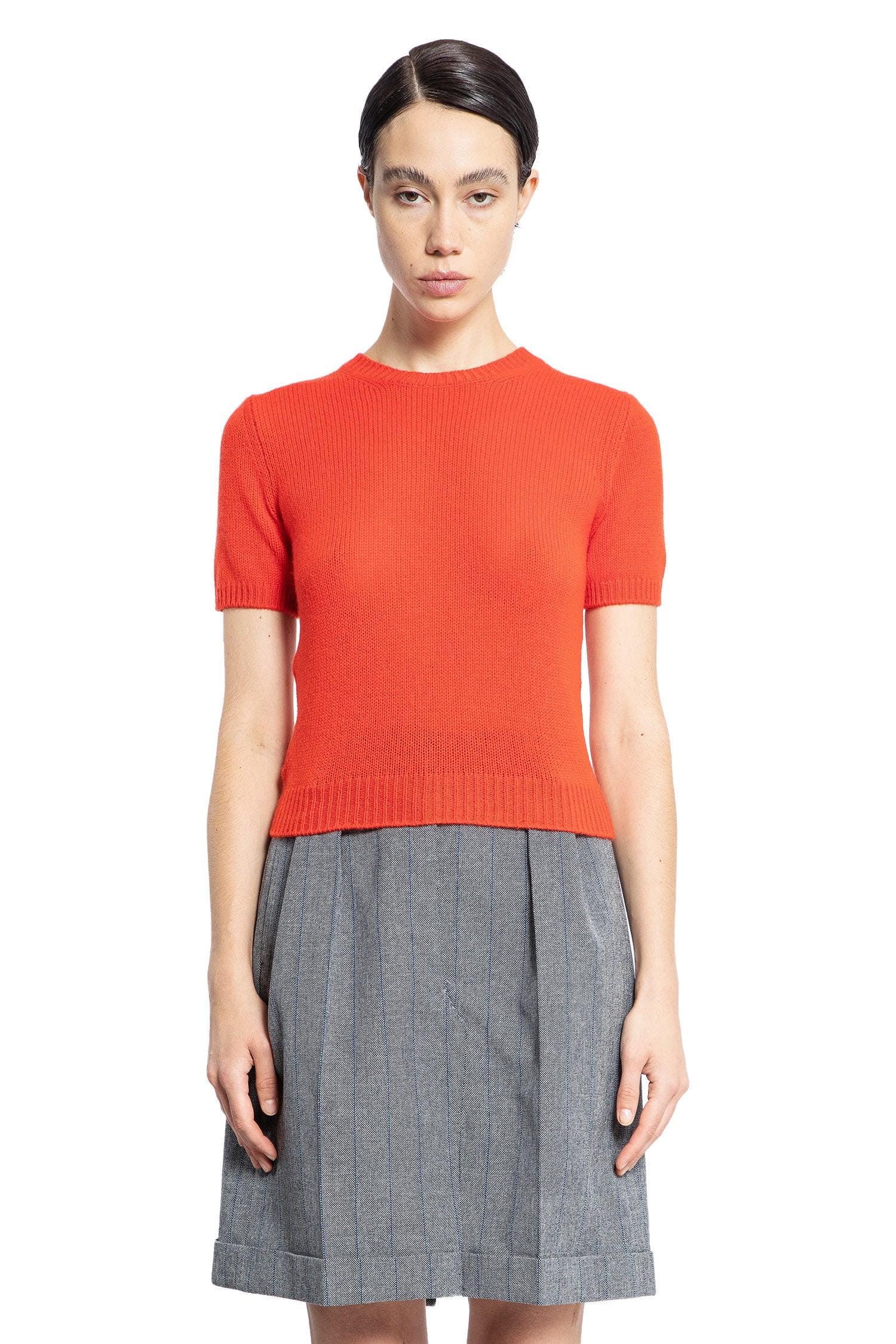 Prada Short Sleeve Cashmere Sweater