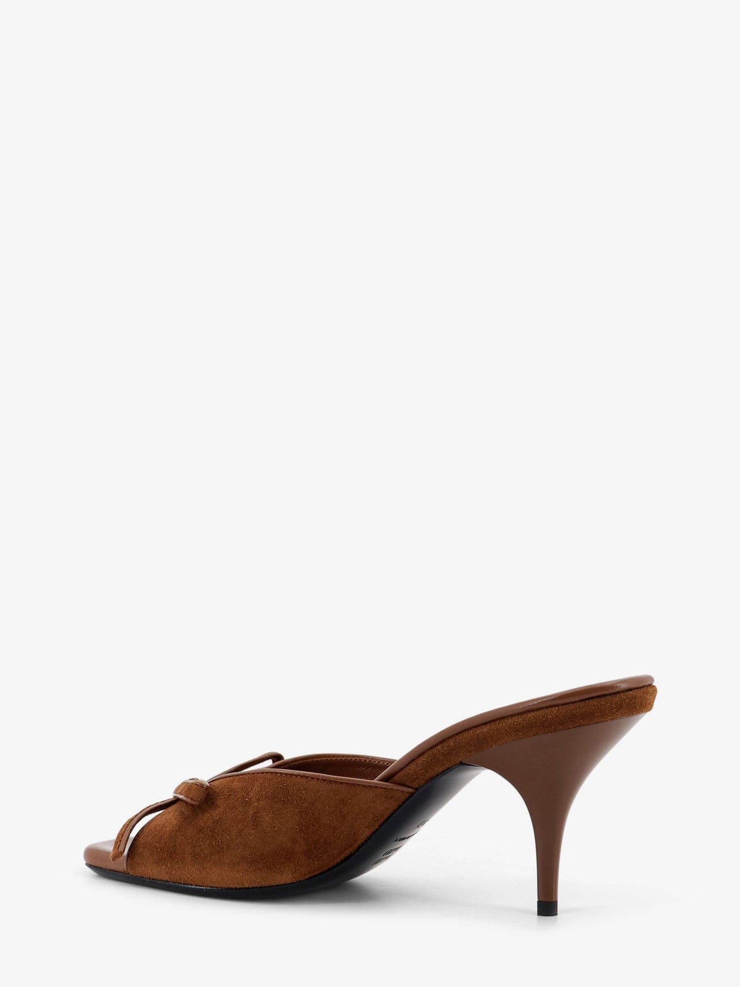 MIU MIU Suede sandals with bow detail on the front