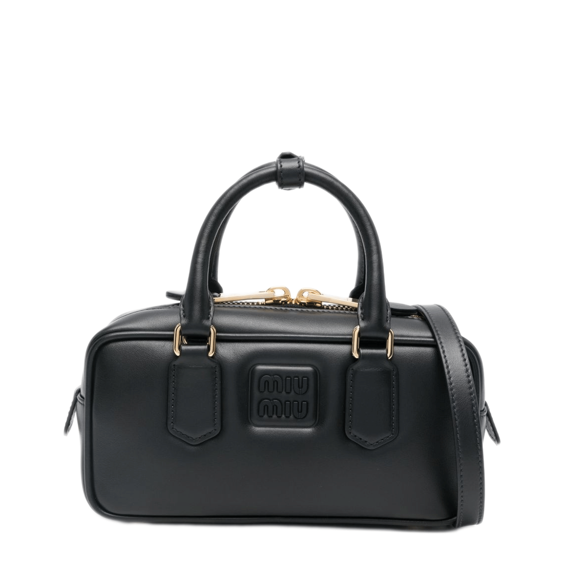 Miu Miu Arcadie Leather Handbags - Black