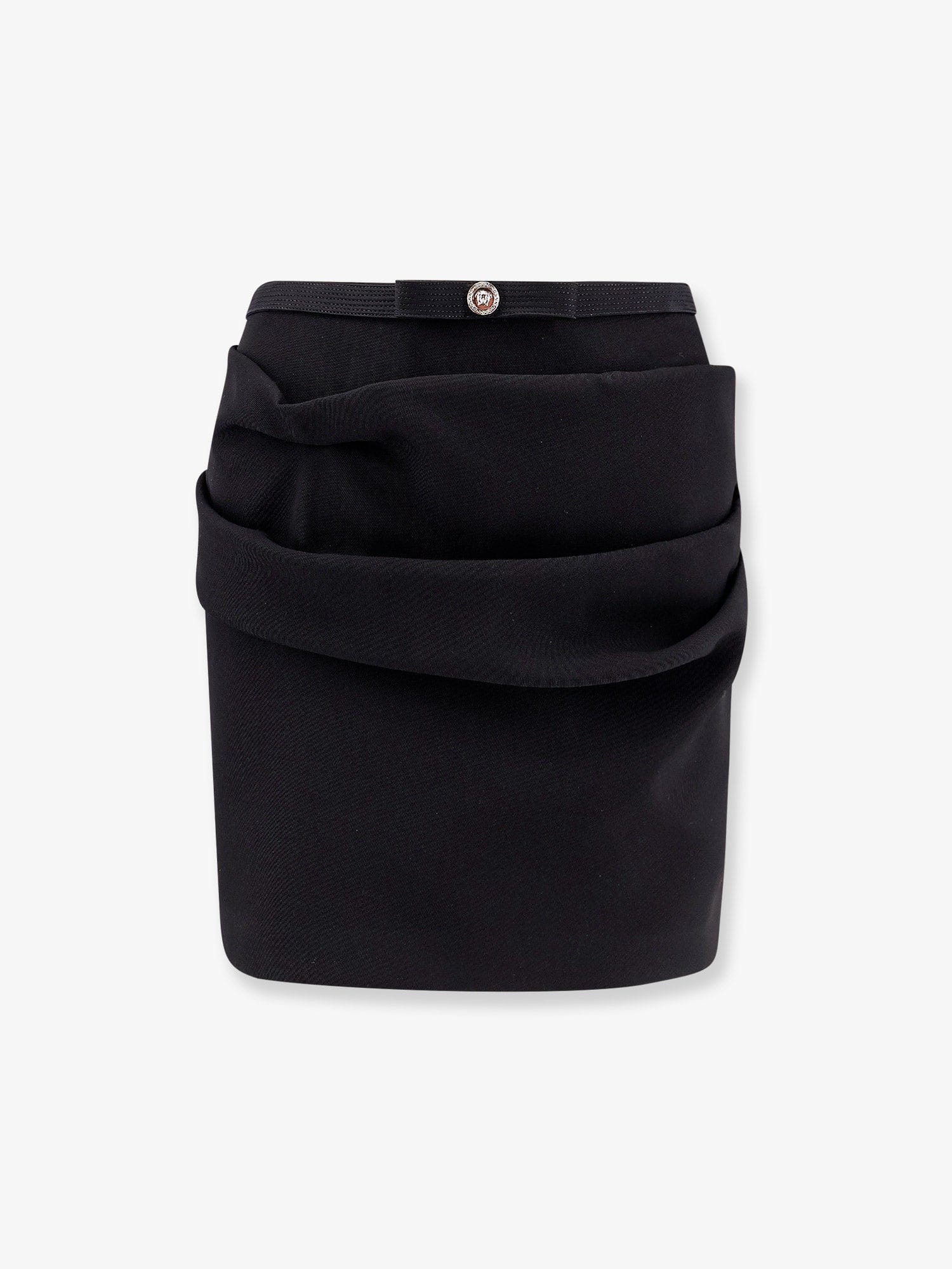 Versace Responsible wool mini skirt with medusa detail