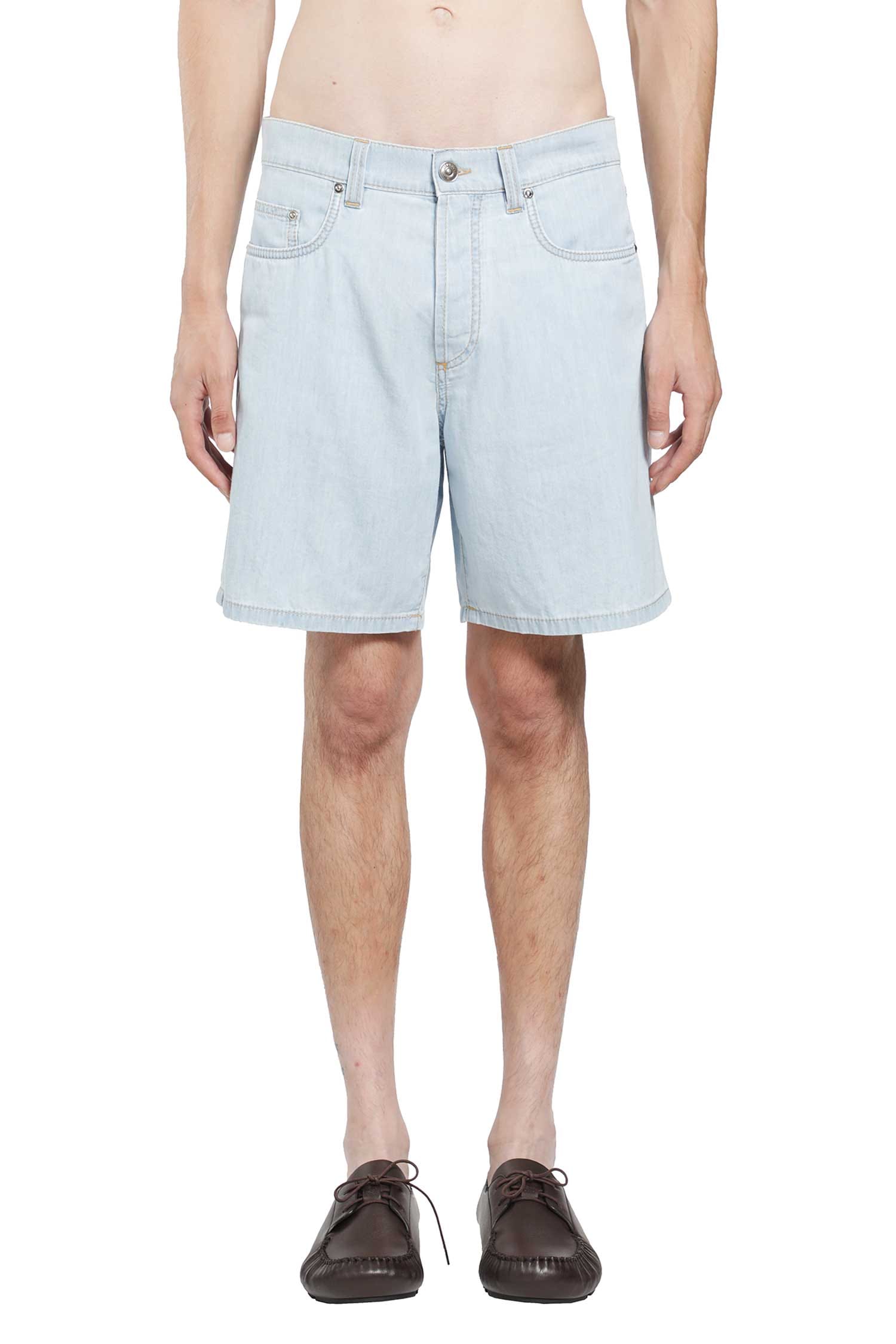 Versace Chambray Denim Shorts
