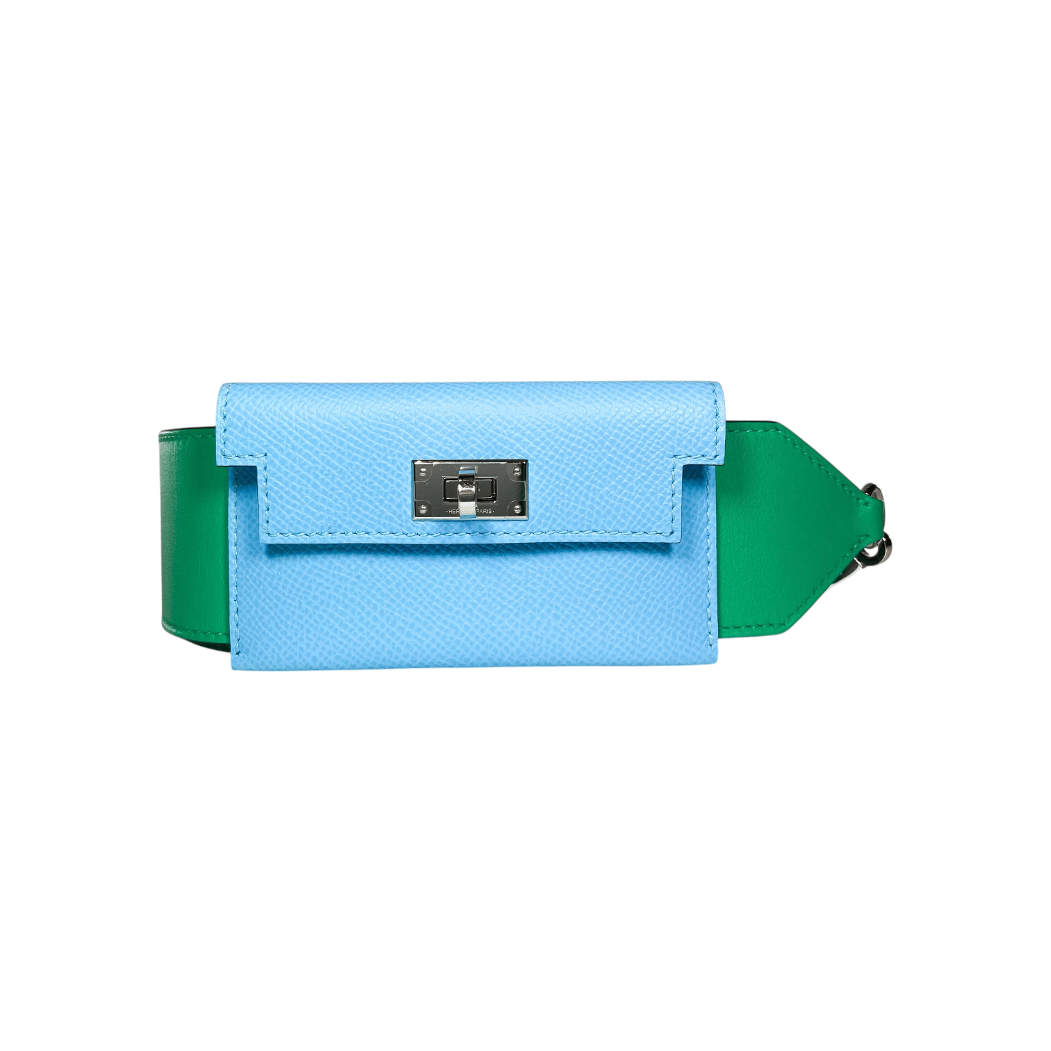 Hermes Kelly Pocket Strap Vert Vertigo Bleu Celeste