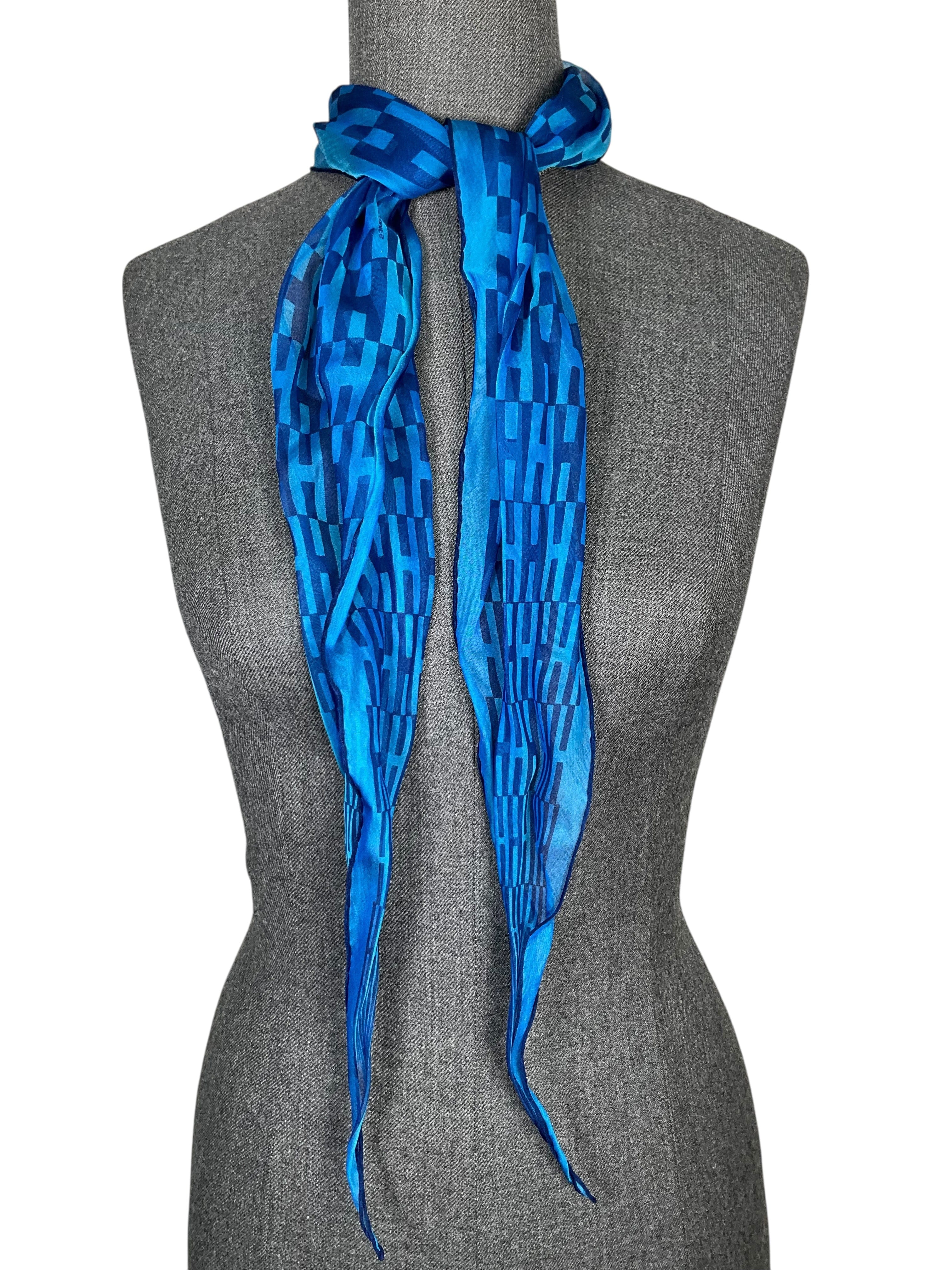 Hermes Losange Silk Triangle Scarf