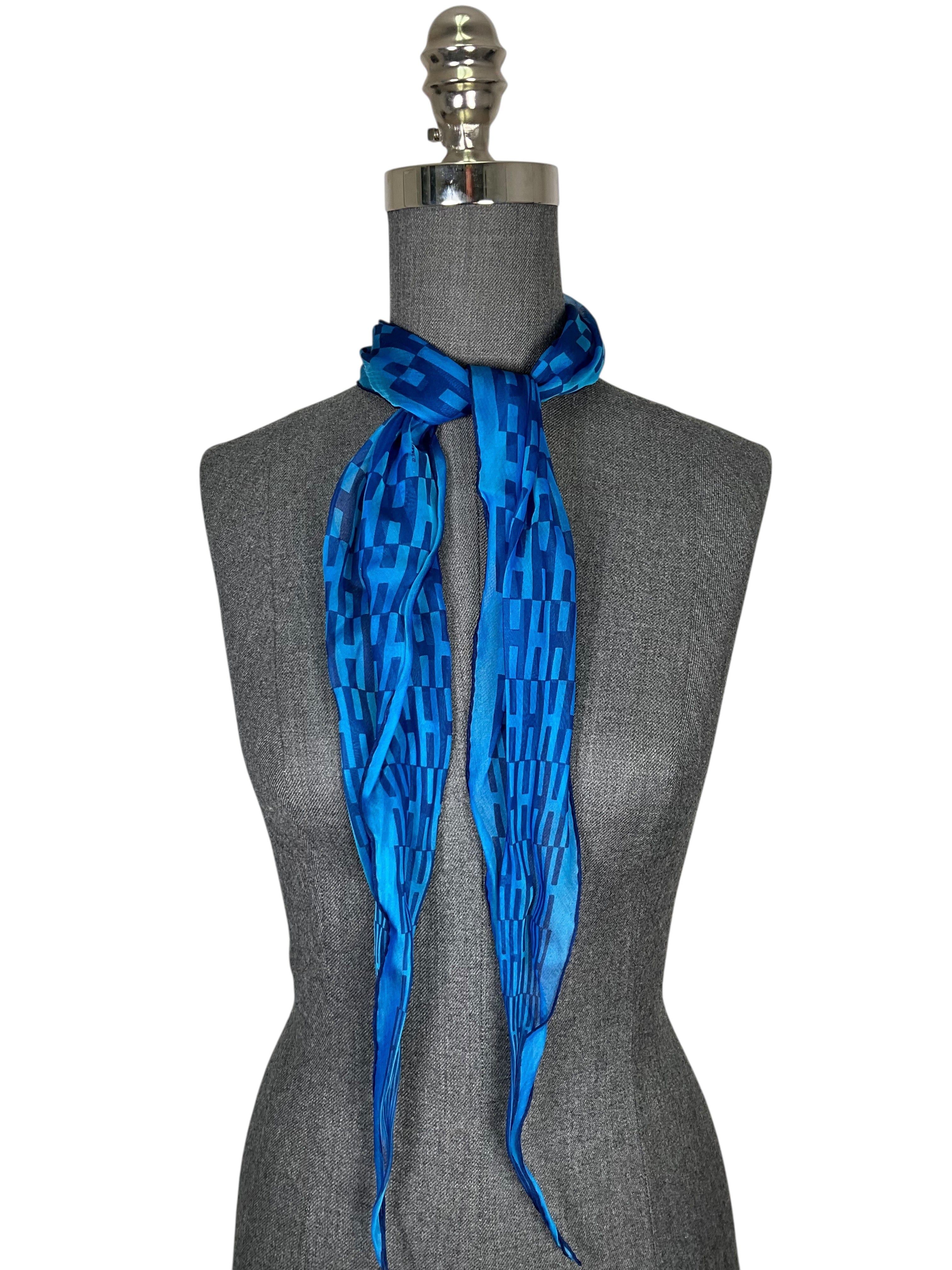 Hermes Losange Silk Triangle Scarf