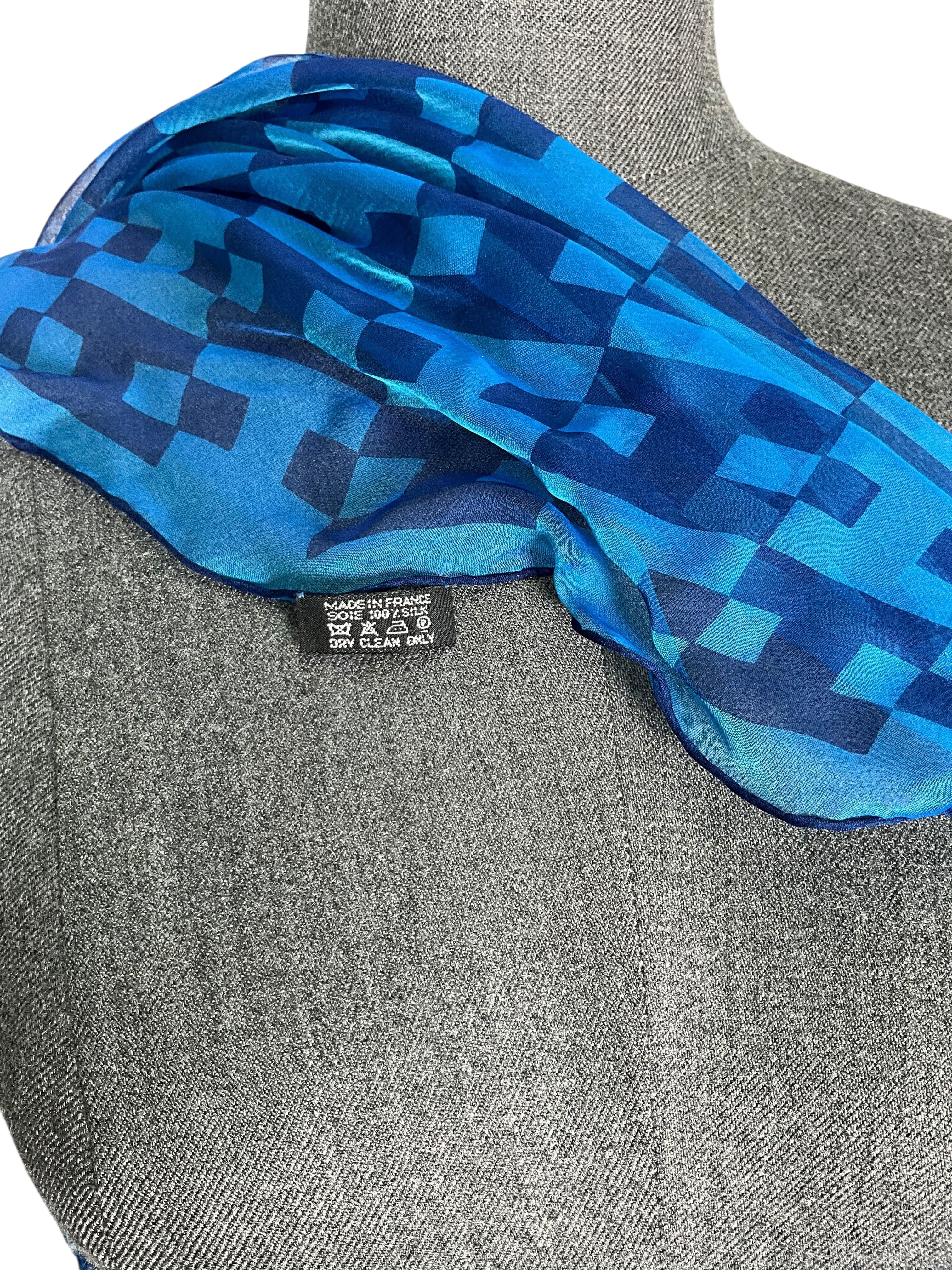 Hermes Losange Silk Triangle Scarf