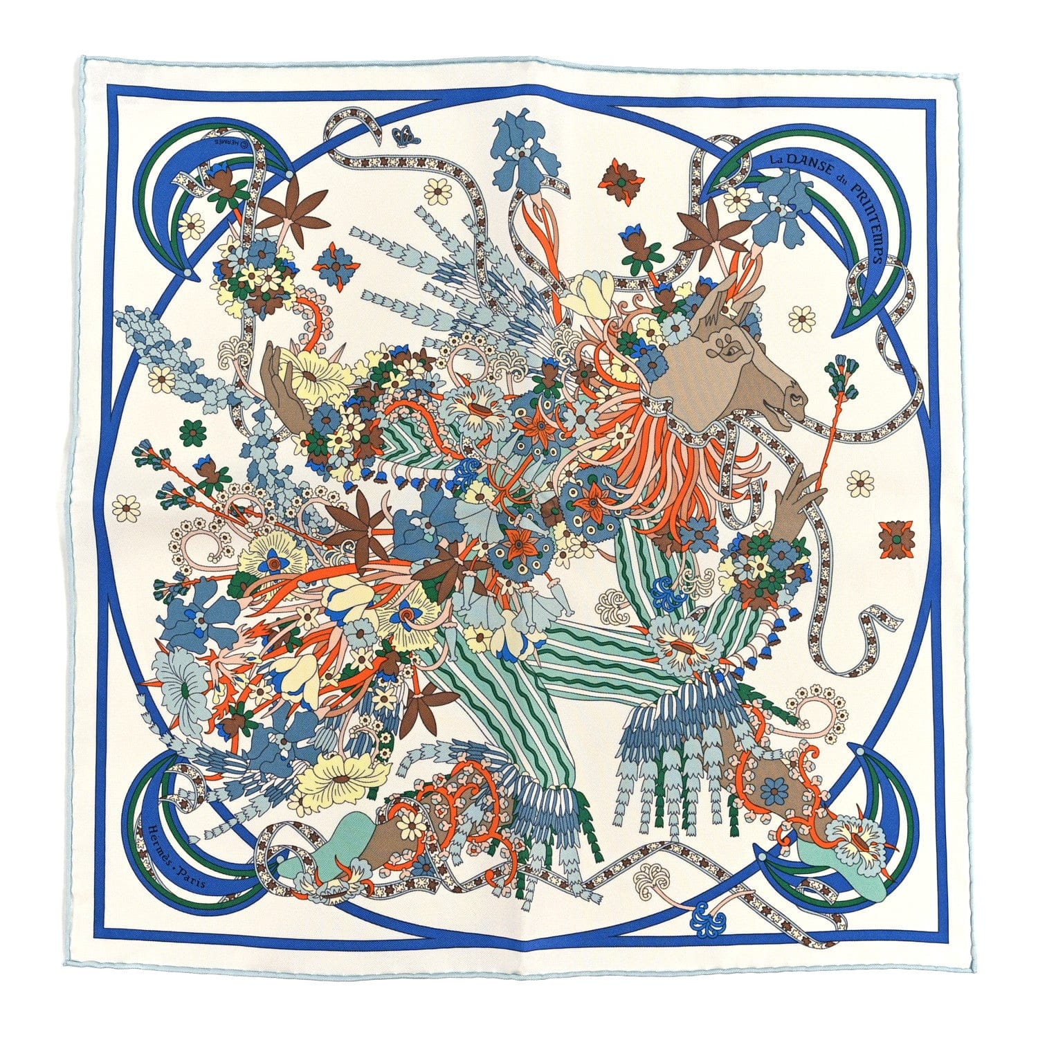 Hermes Silk La Danse Du Printemps Scarf 45