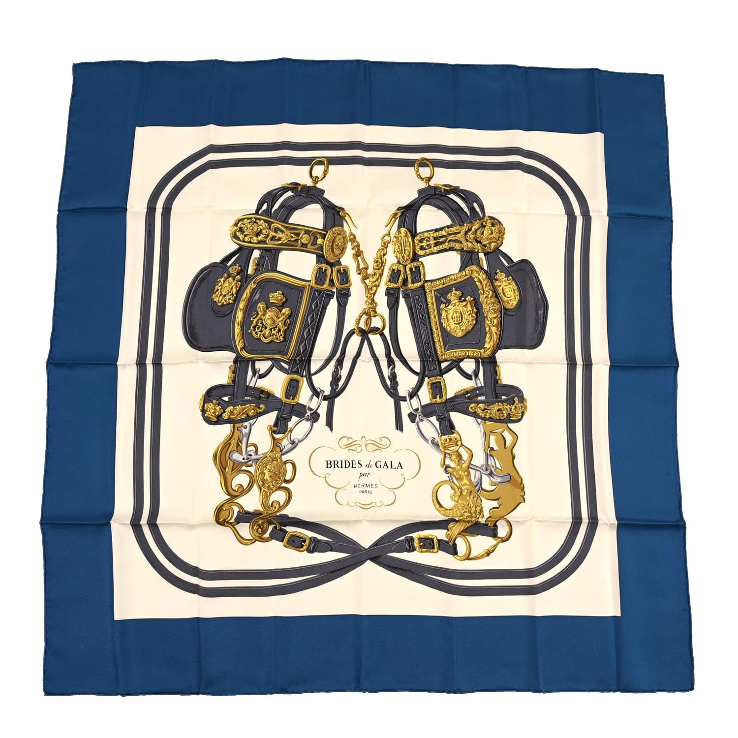 Hermes Silk Brides De Gala Scarf 90