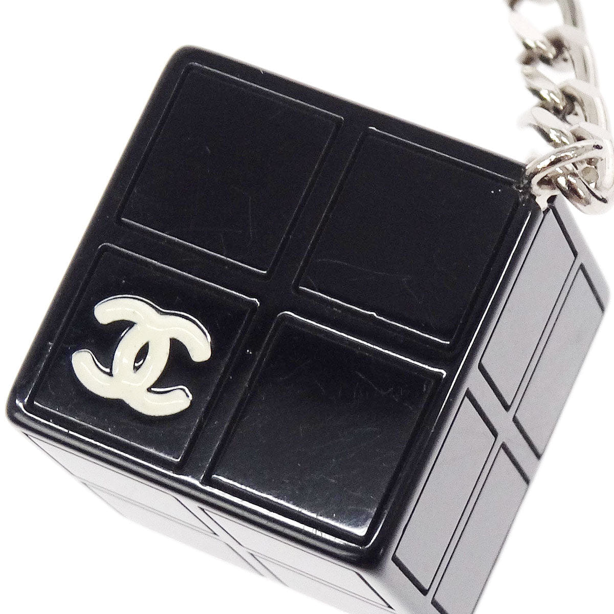 Chanel 2004SS Cube Charm Chain Belt Silver 04S