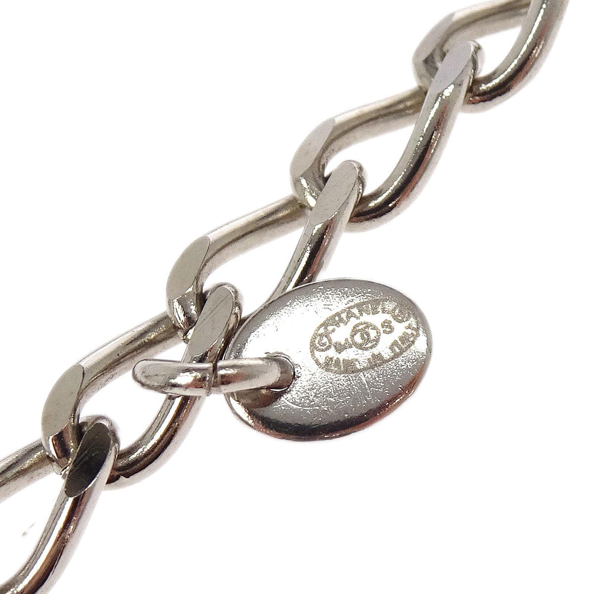 Chanel 2004SS Cube Charm Chain Belt Silver 04S