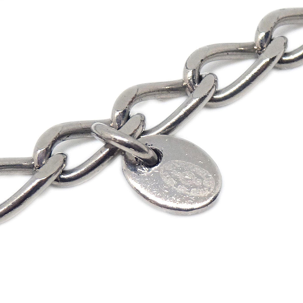 Chanel 2004SS Cube Record Chain Belt Silver 04S