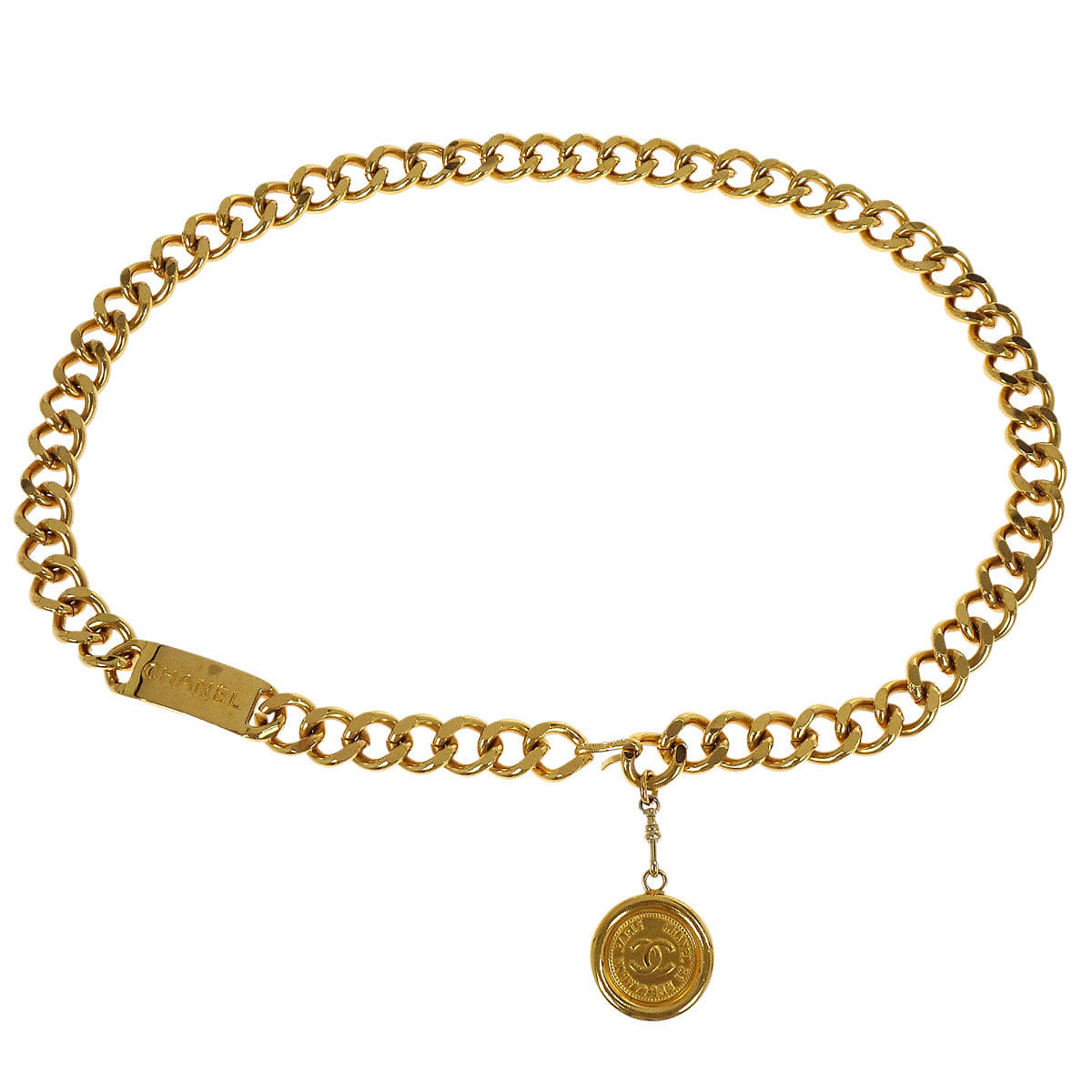 Chanel Medallion Chain Belt Small Good