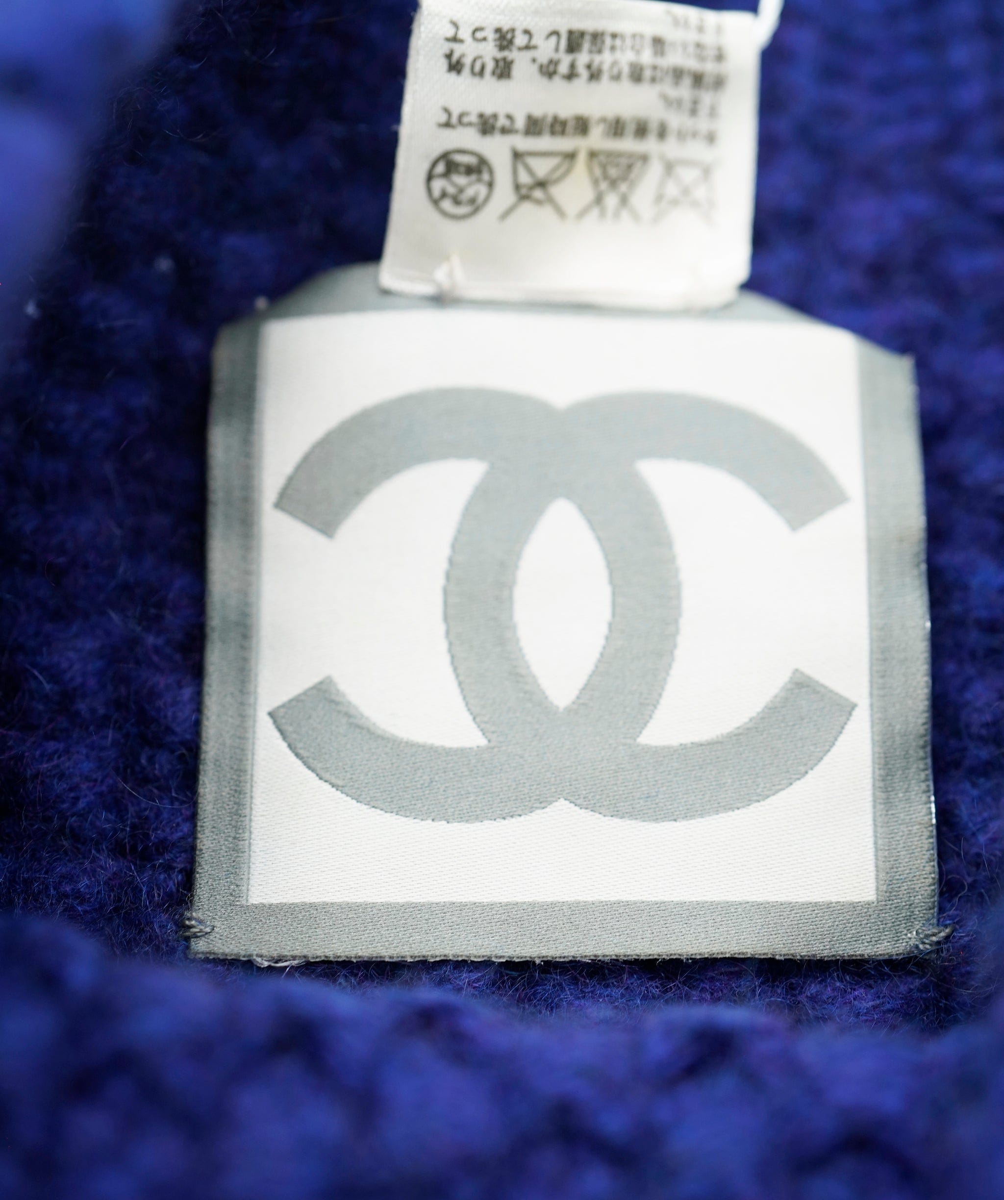 Chanel CC Beanie Hat Blue ASL10181