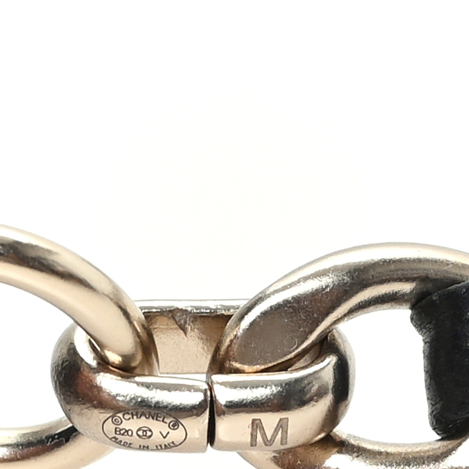 Chanel Lambskin Chain CC Bow Belt M Black