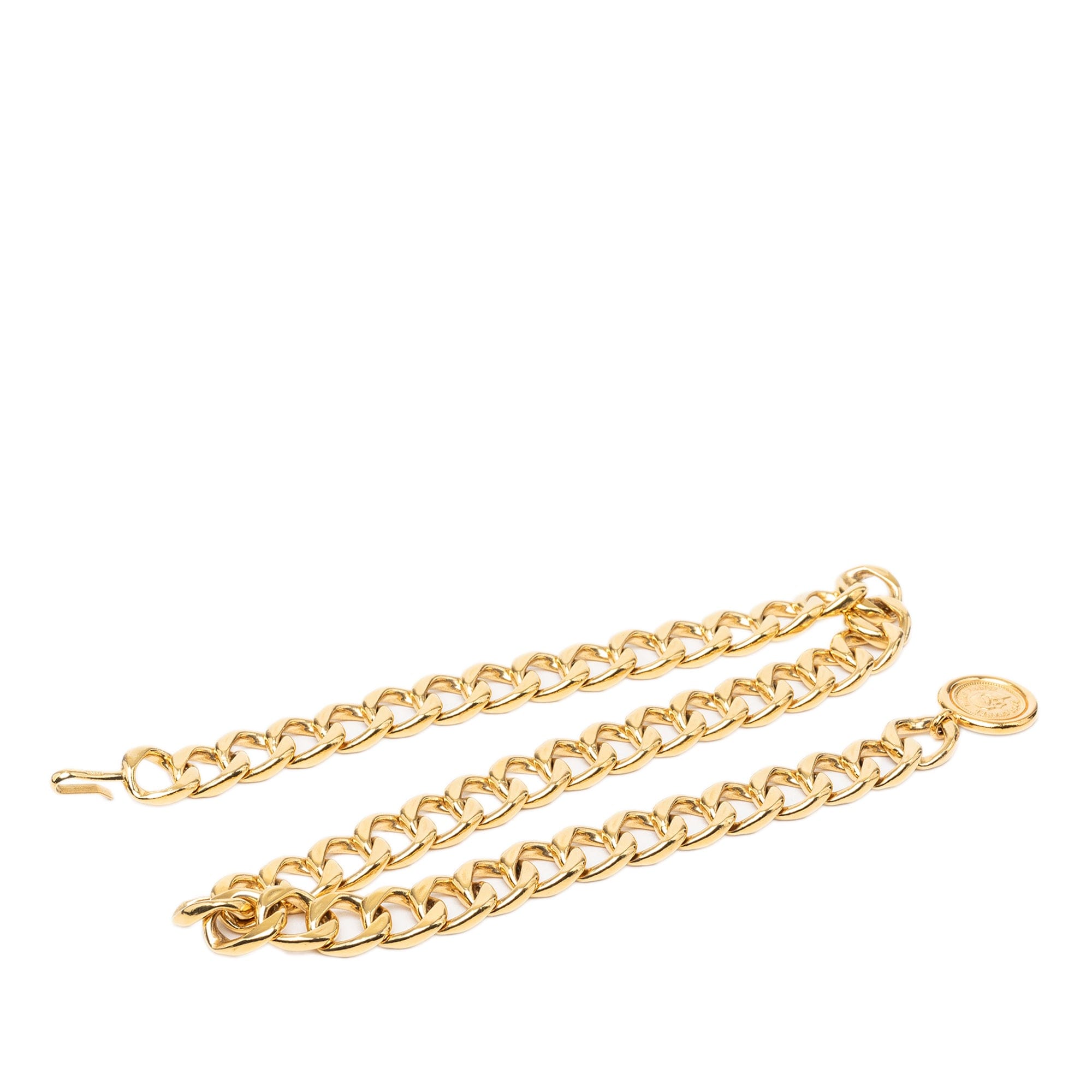 Chanel Gold Plated CC Medallion Chain Belt