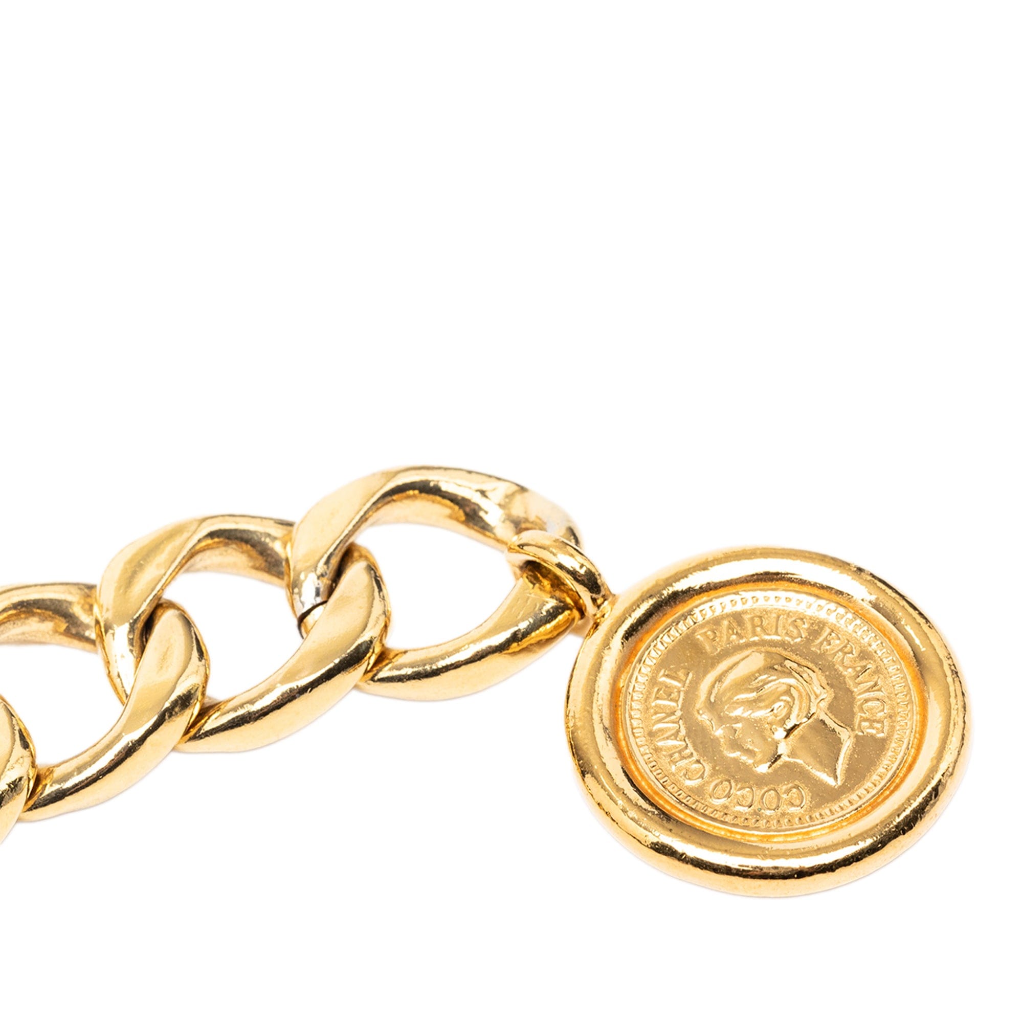 Chanel Gold Plated CC Medallion Chain Belt