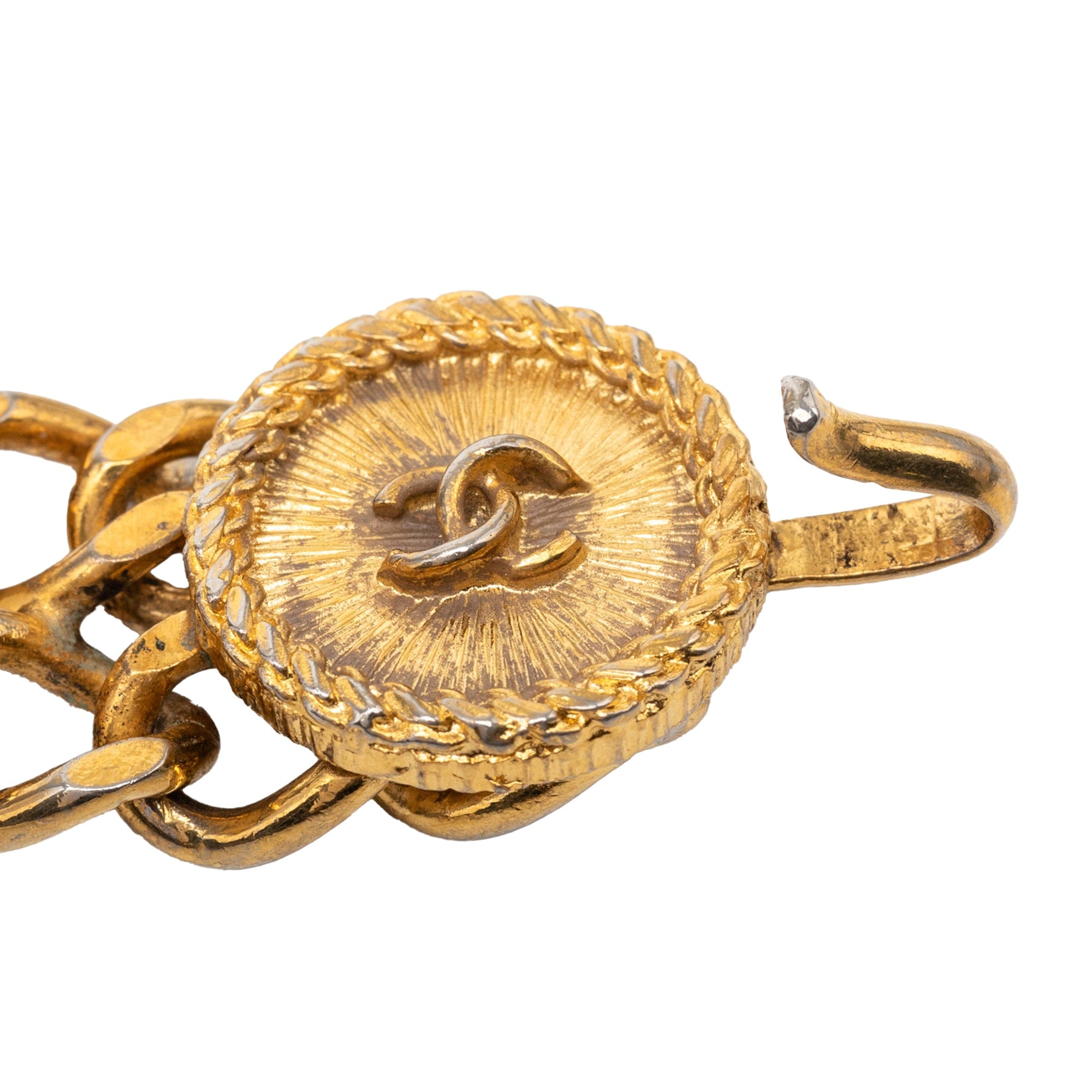 Chanel CC Gold Plated Medallion Belt