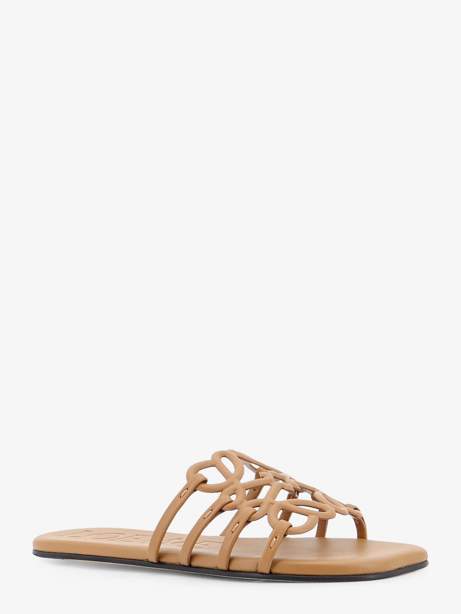 Loewe Paula's Ibiza Anagram Petal Leather Sandals