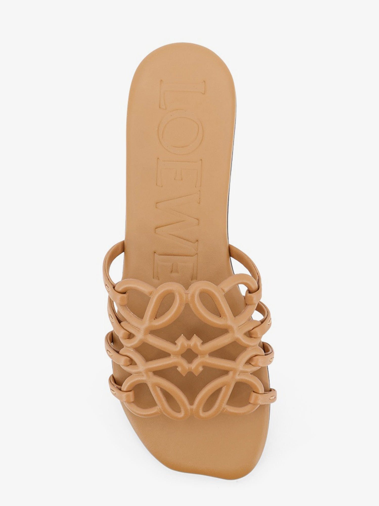 Loewe Paula's Ibiza Anagram Petal Leather Sandals