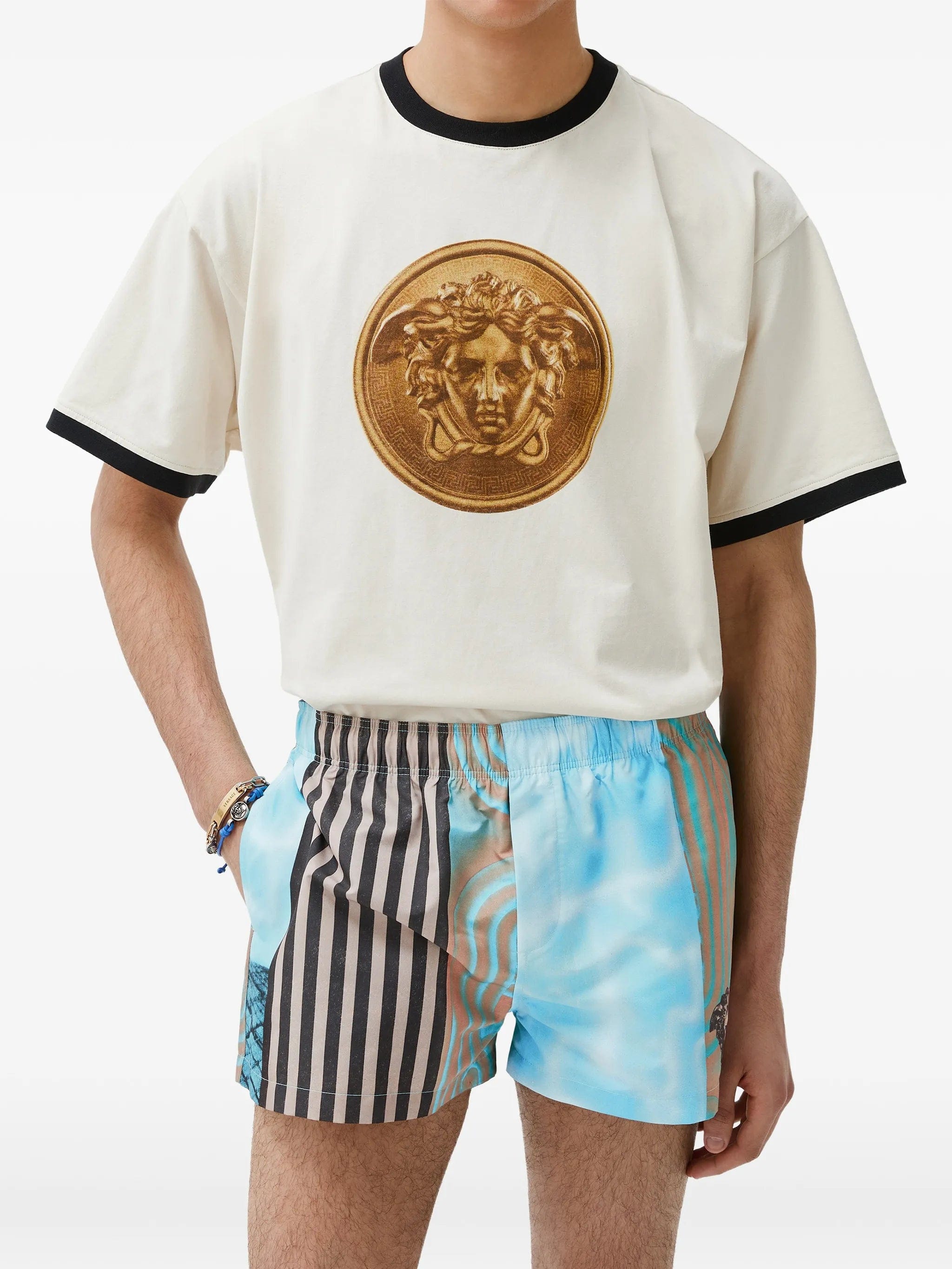 Versace printed swim shorts