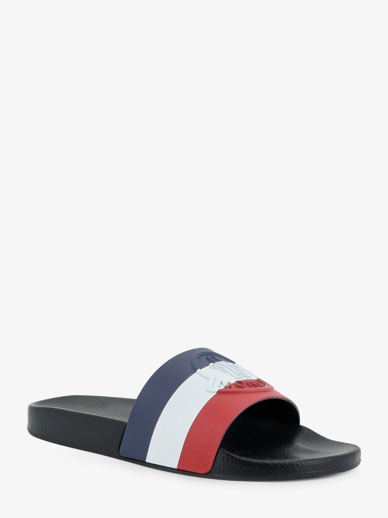 Moncler Basile rubber sandals with front logo patch