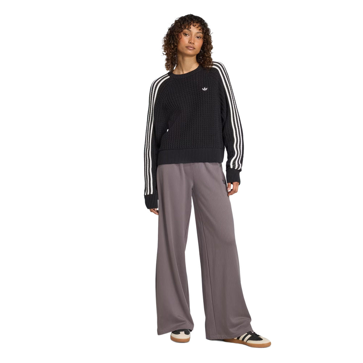 adidas W Ribbed Winterized Pants Grey