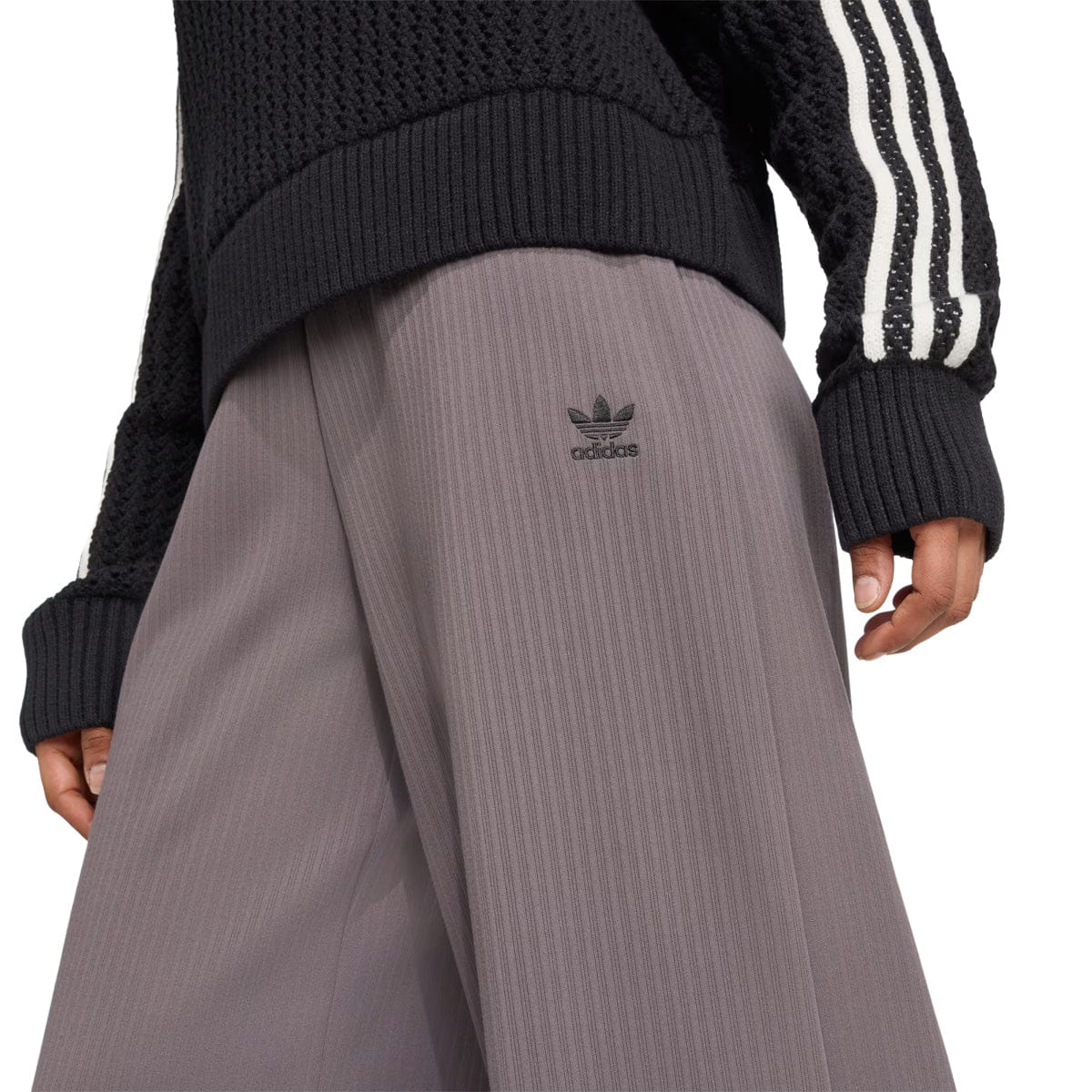 adidas W Ribbed Winterized Pants Grey