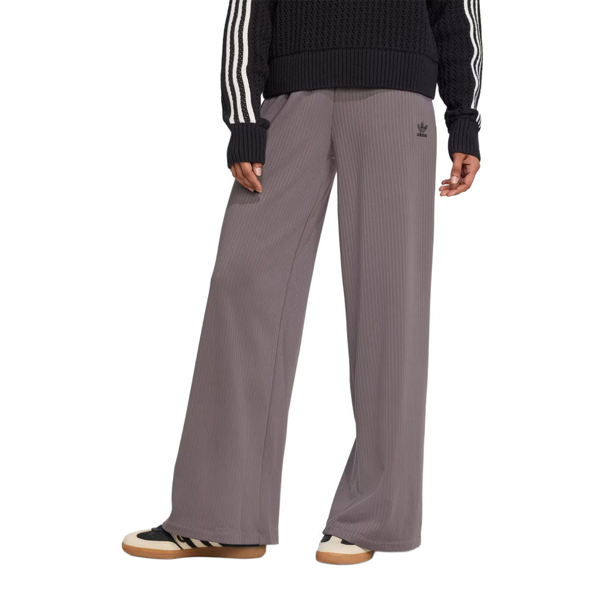 adidas W Ribbed Winterized Pants Grey