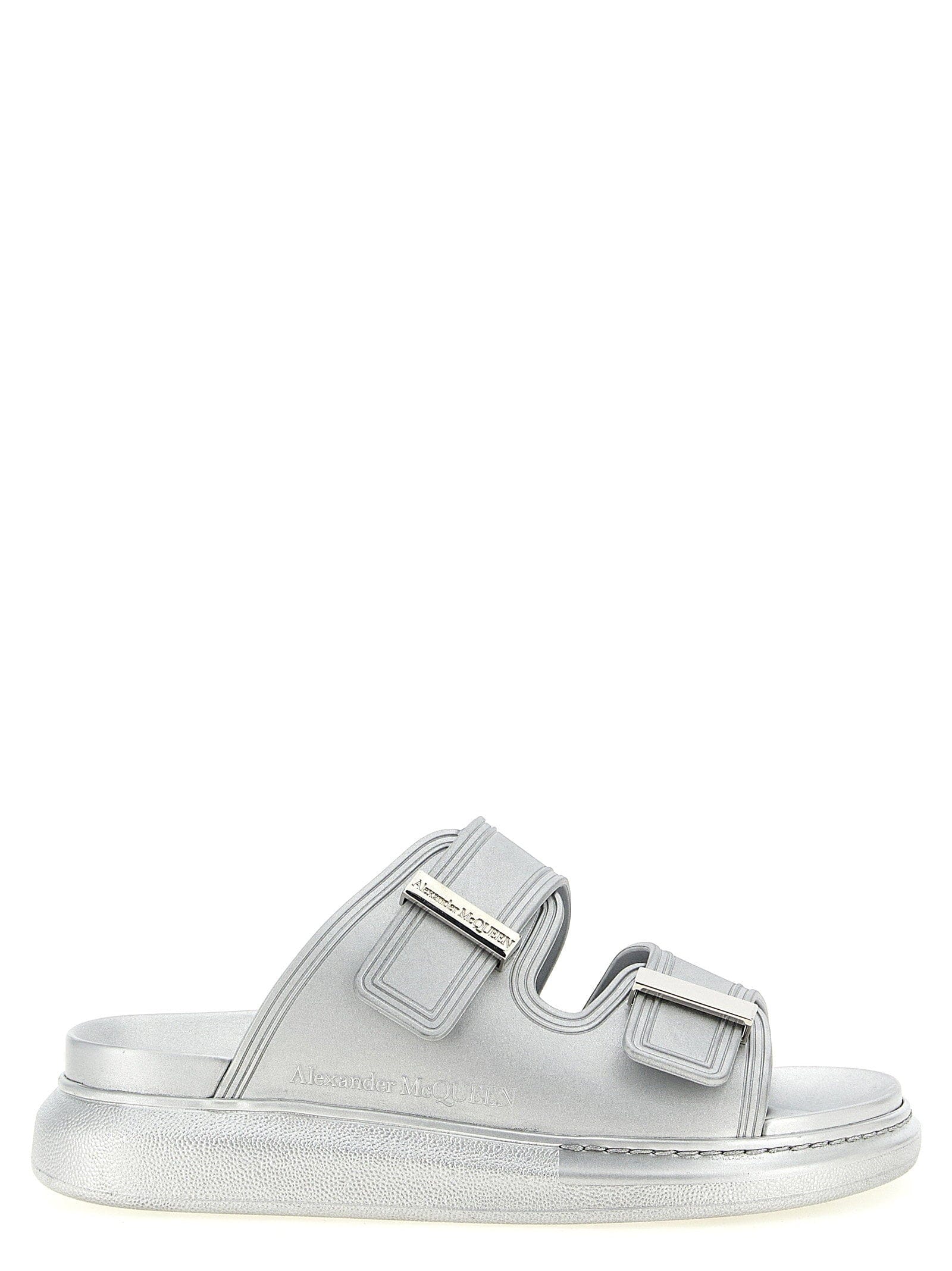 Alexander McQueen Hybrid Sandal — Silver
