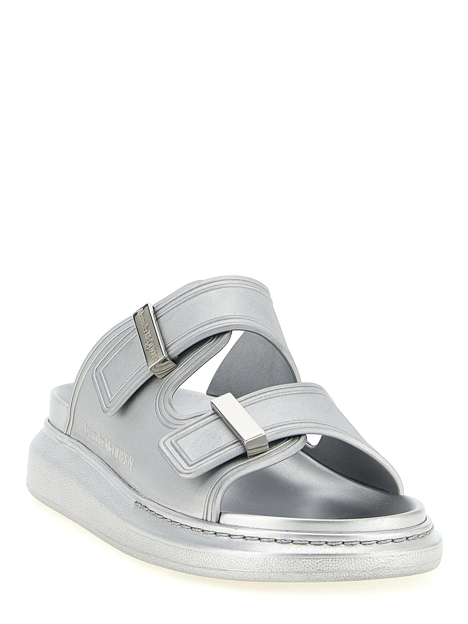 Alexander McQueen Hybrid Sandal — Silver