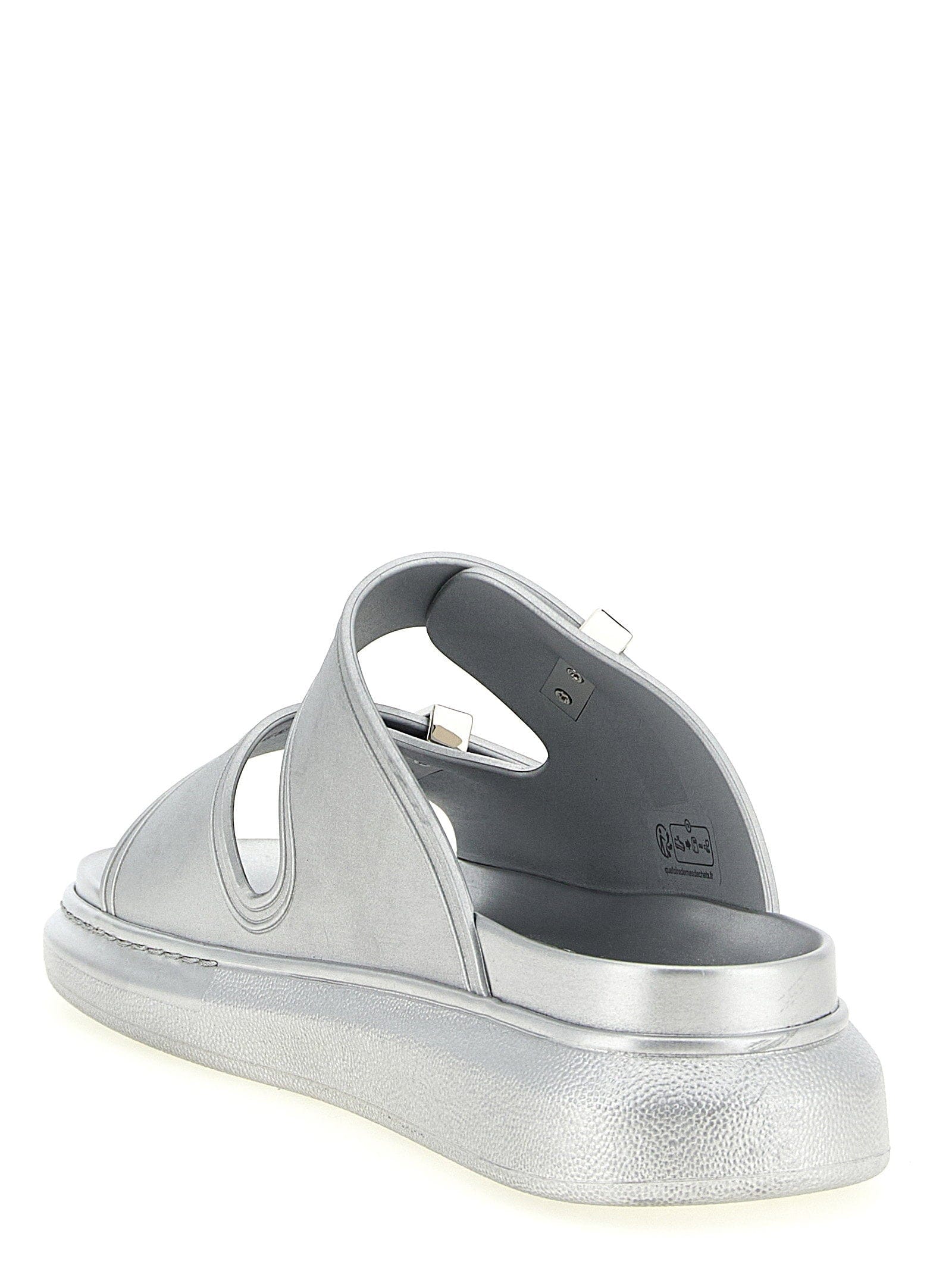 Alexander McQueen Hybrid Sandal — Silver