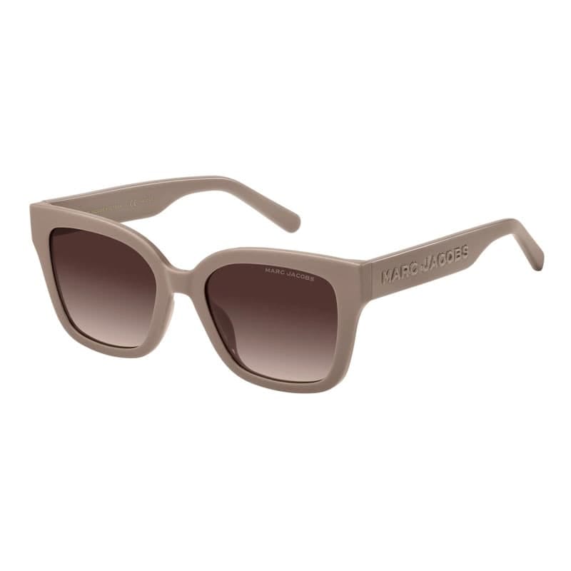 Marc Jacobs Sunglasses Square Full Rim, Beige Frame And Brown Gradient Lens Marc658/s010Aha