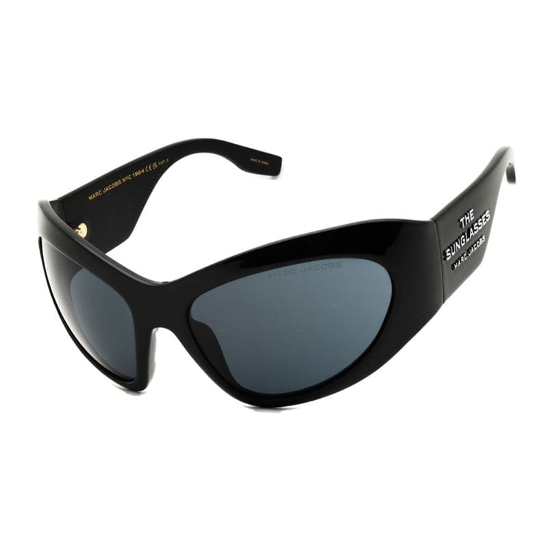 Marc Jacobs Sunglasses Cat Eye Full Rim, Black Frame and Grey Lens MARC773/S0807IR