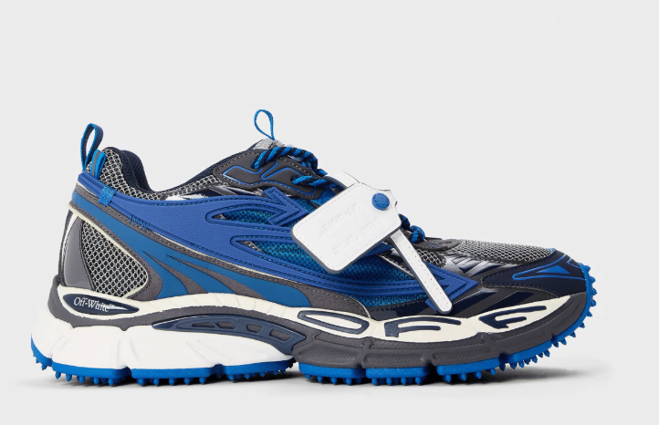 OFF WHITE Men's Be Right Back Sneakers Gunmetal/Blue