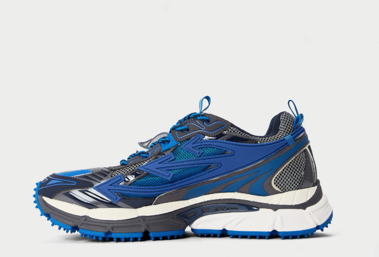 OFF WHITE Men's Be Right Back Sneakers Gunmetal/Blue
