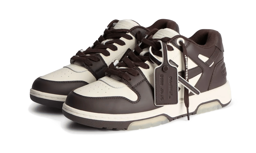 Off-White Out Of Office OOO Low Tops Chocolate White