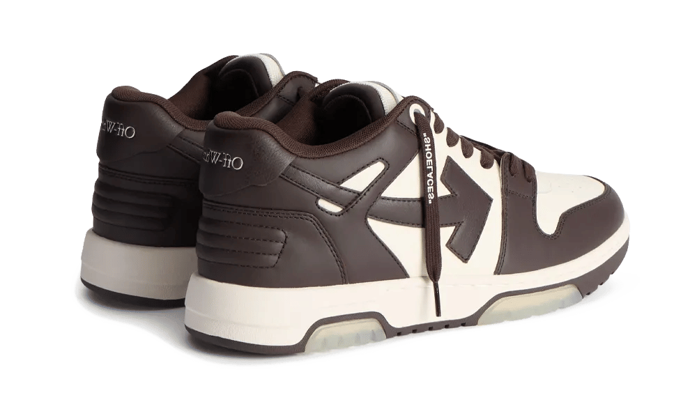 Off-White Out Of Office OOO Low Tops Chocolate White