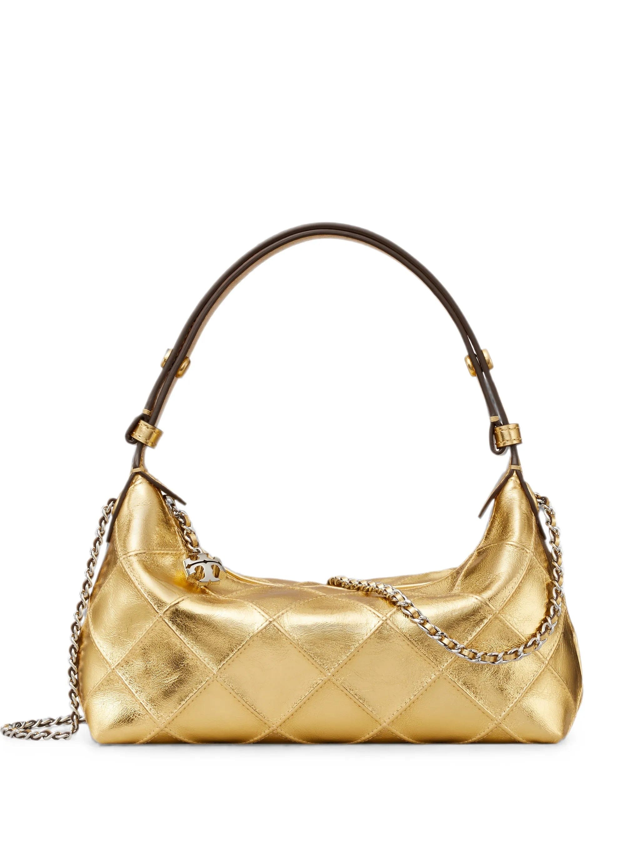 Tory Burch Fleming metallic pochette