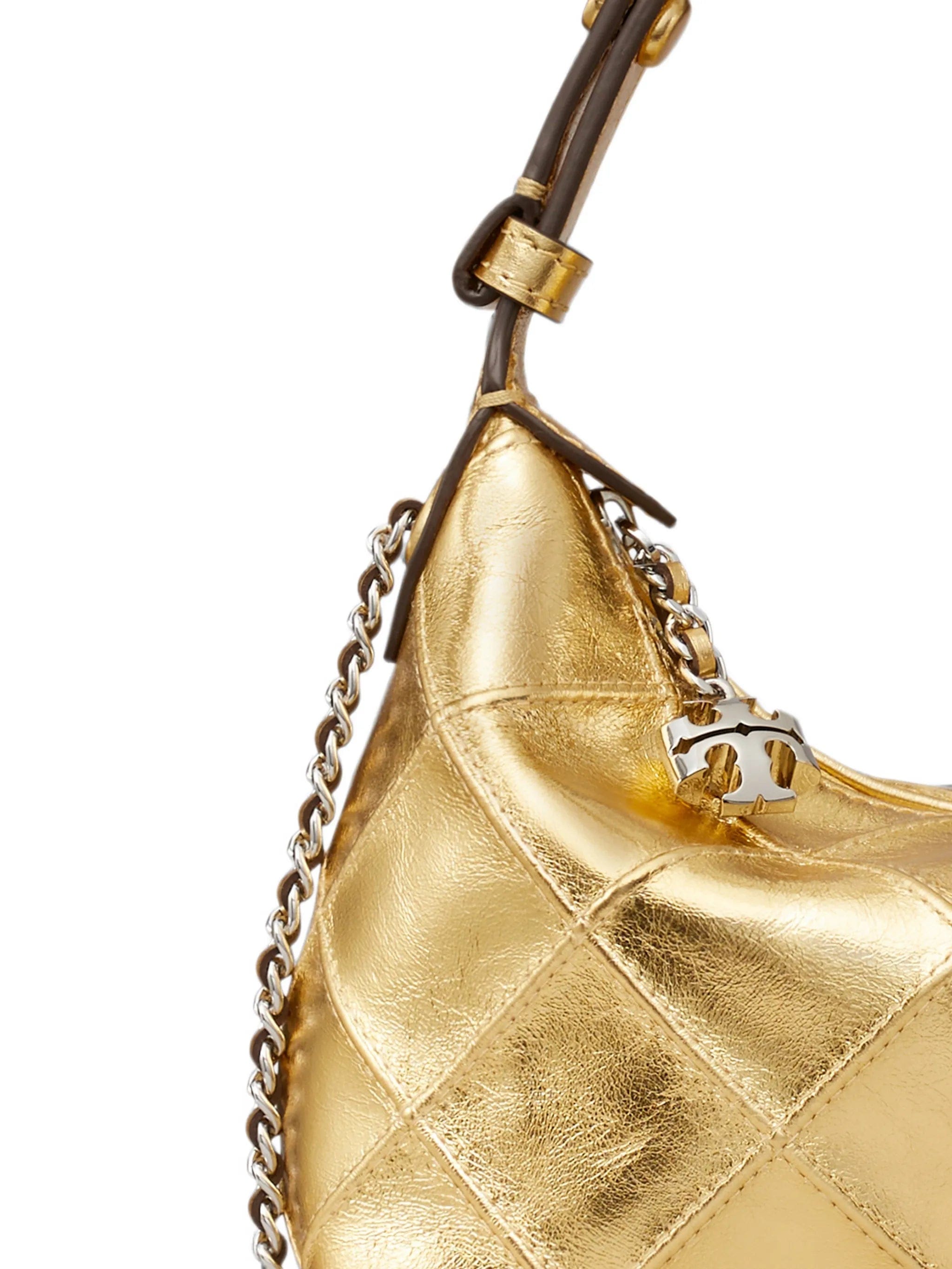 Tory Burch Fleming metallic pochette