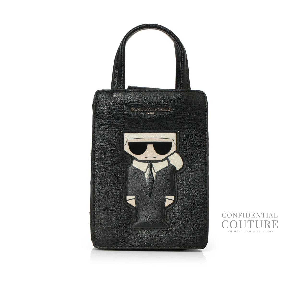 KARL Lagerfeld Paris Maybelle Phone Black Crossbody Bag