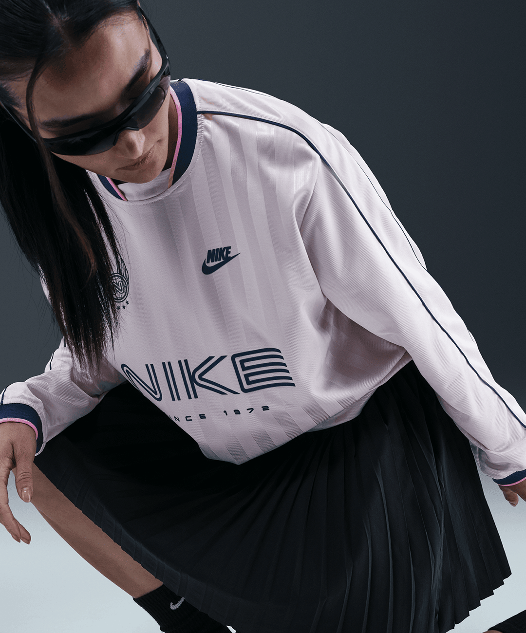 NIKE | PLEATED SKIRT { BLACK/SAIL