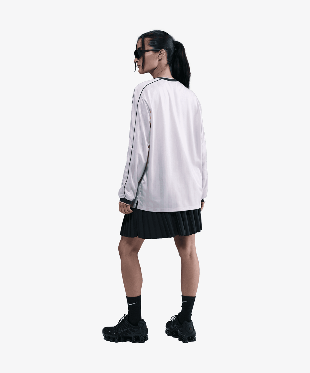 NIKE | PLEATED SKIRT { BLACK/SAIL