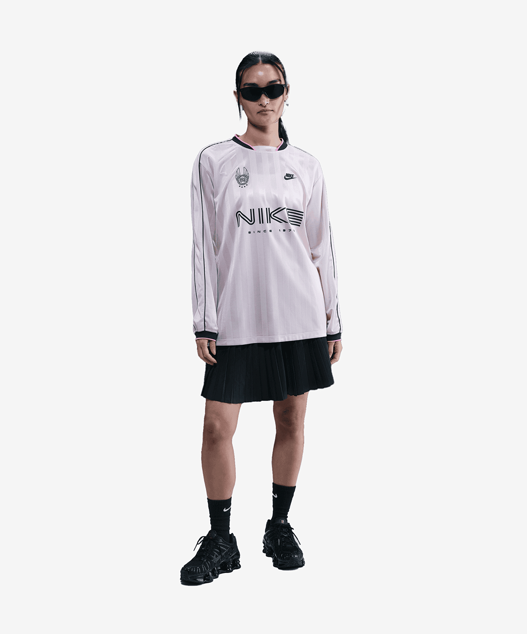 NIKE | PLEATED SKIRT { BLACK/SAIL